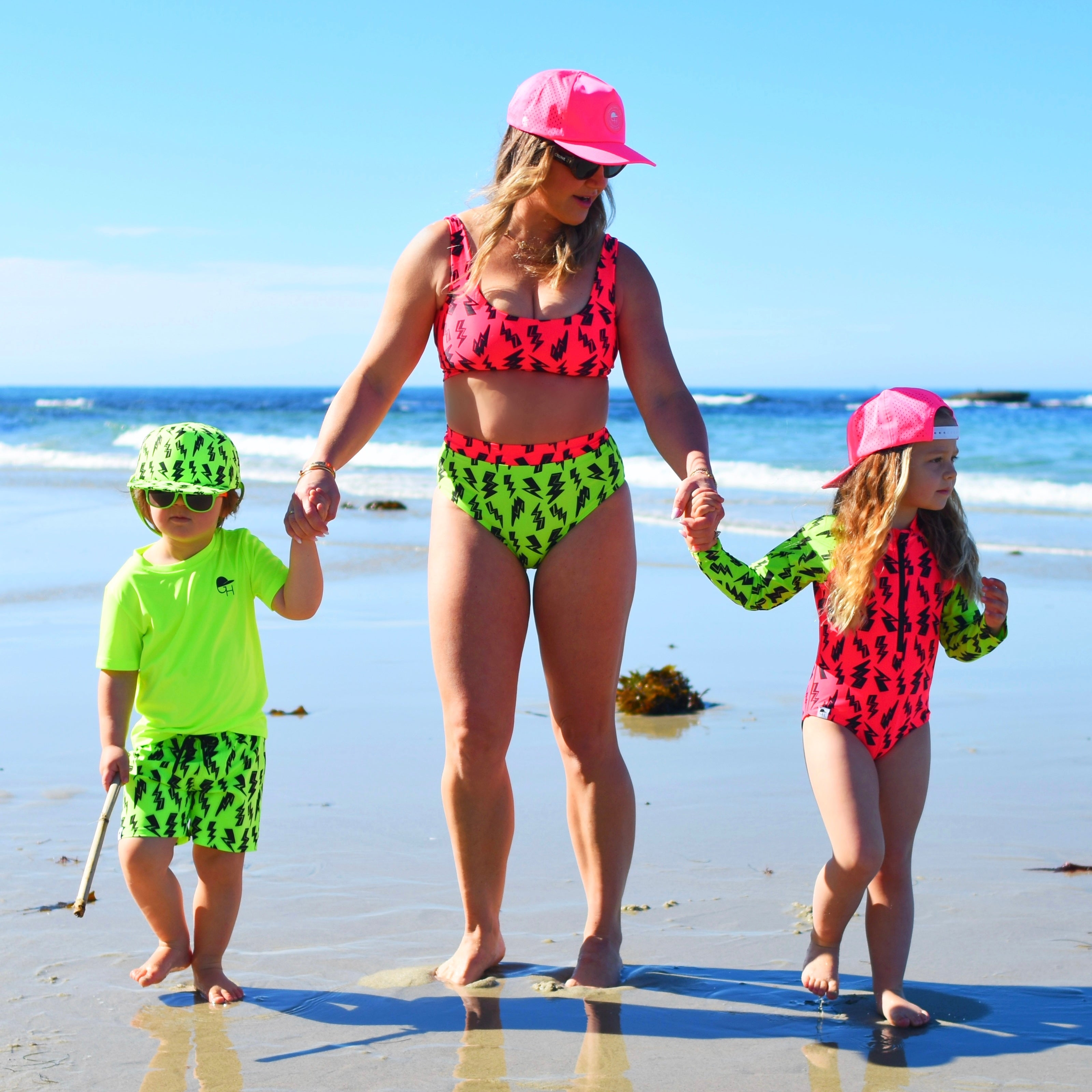 Neon Spotfast™ Surf Hat | Stay on waterproof Kids hats | George Hats