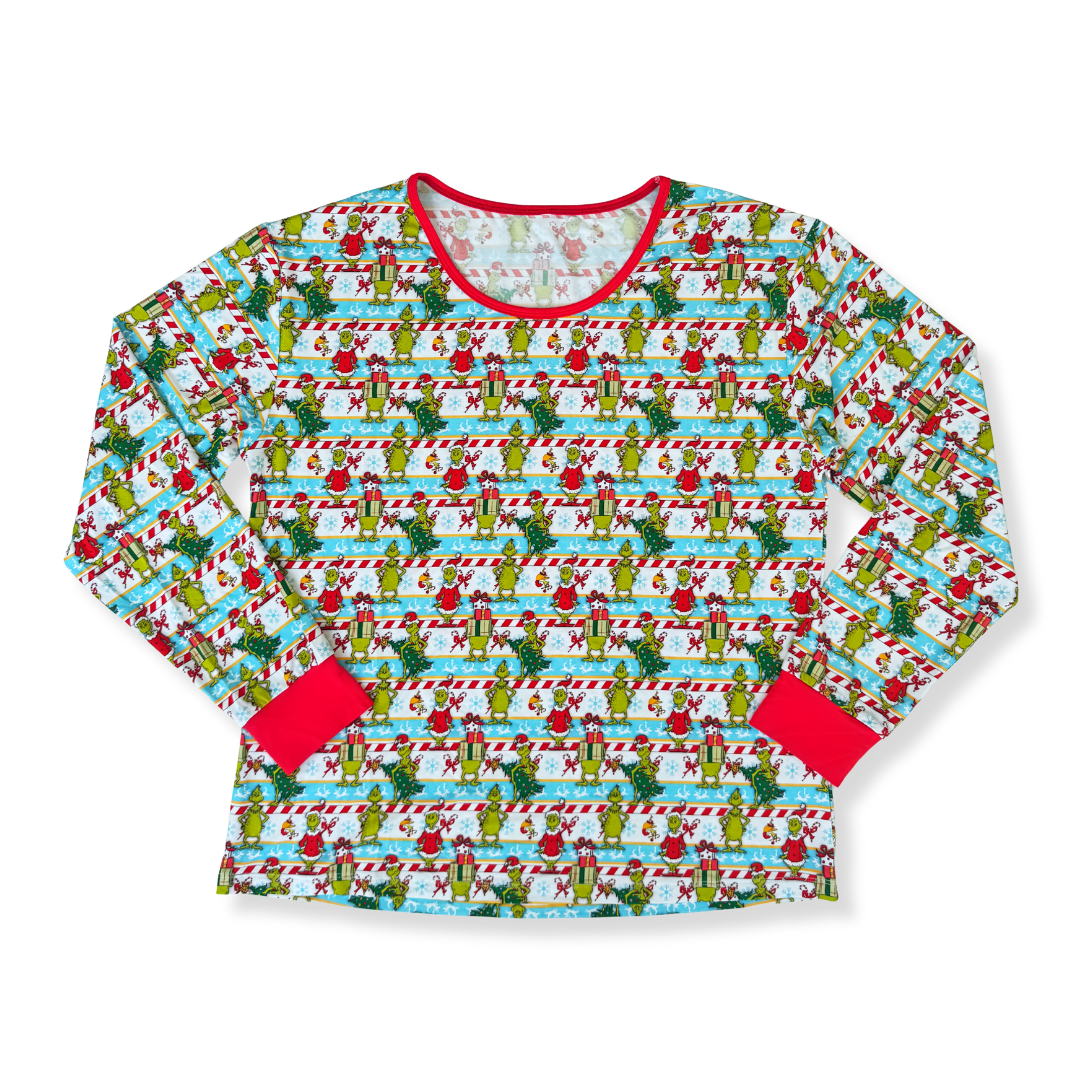 Grinch Adult Bamboo Pajamas