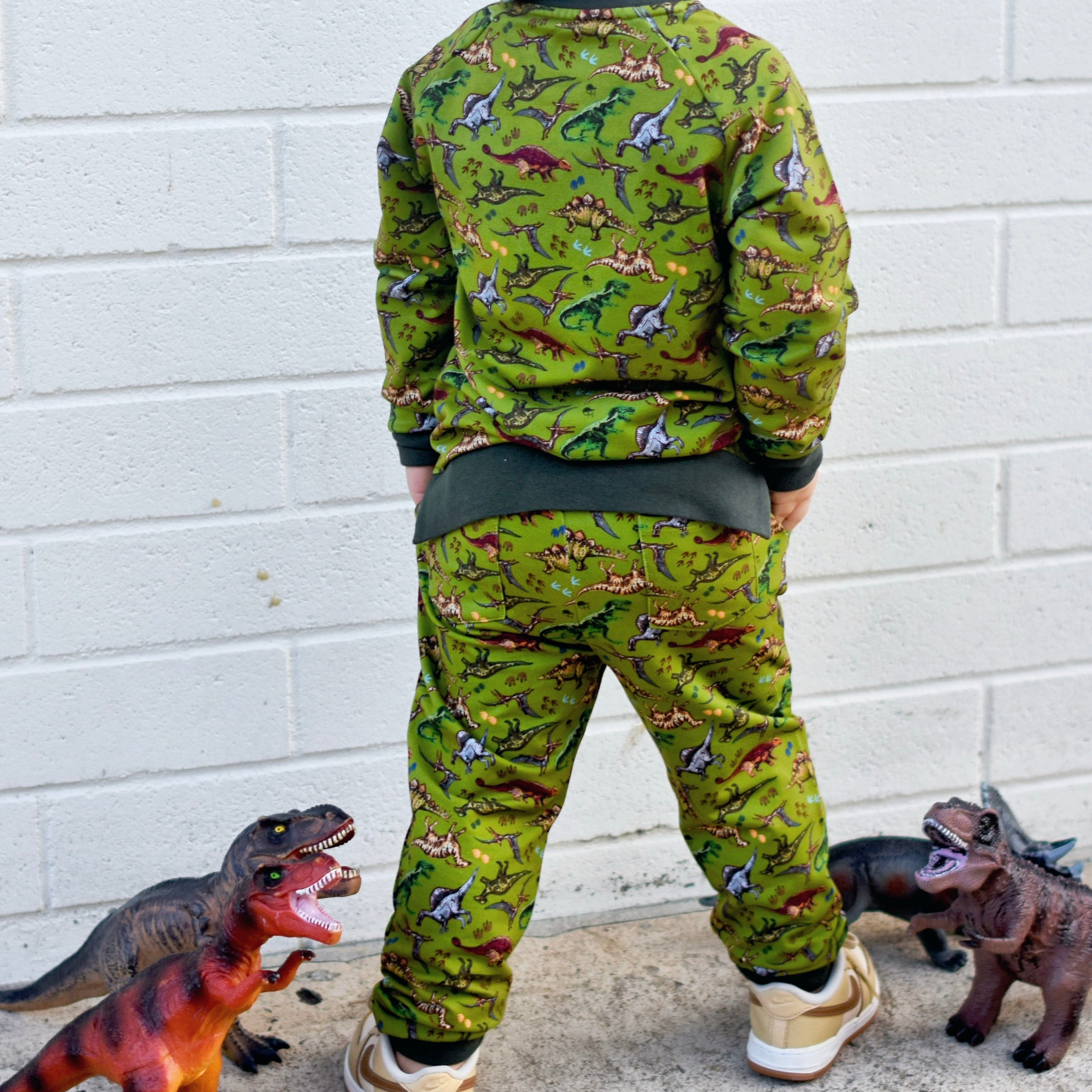 Dino Bamboo Crew Top + Jogger