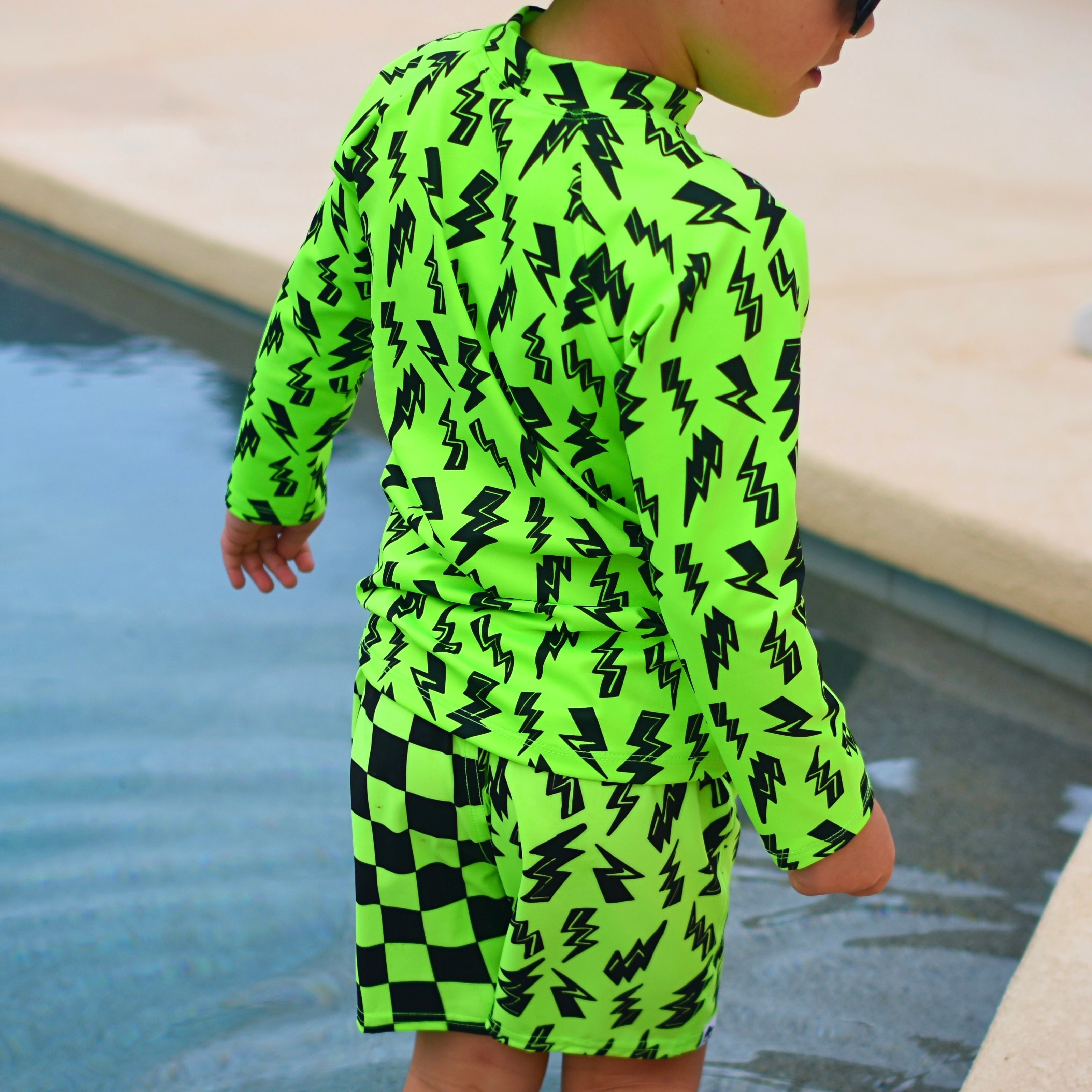 Check Bolt Neon Spotfast™ Hybrid Swim Shorts