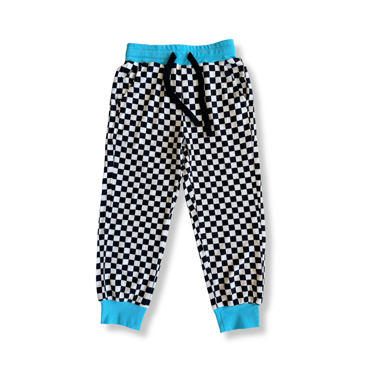 Check + Bolt Bamboo Hoodie Jogger