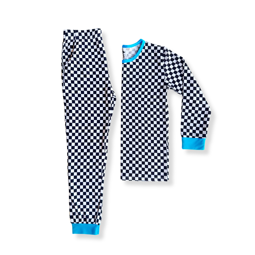 Check Bamboo Jogger Pajamas