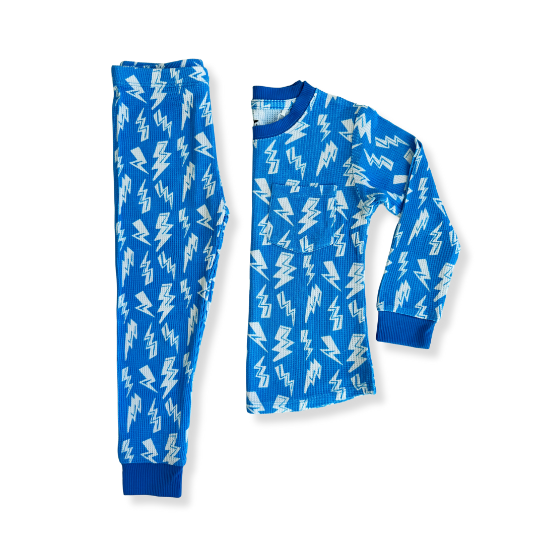 Waffle Bamboo Long Sleeve Pajamas
