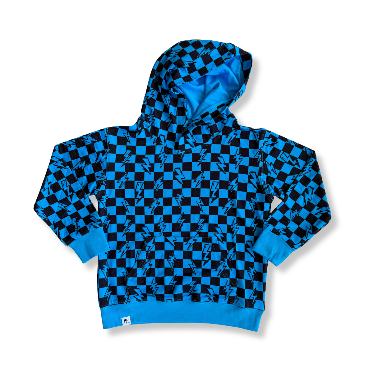 Check + Bolt Bamboo Hoodie Jogger