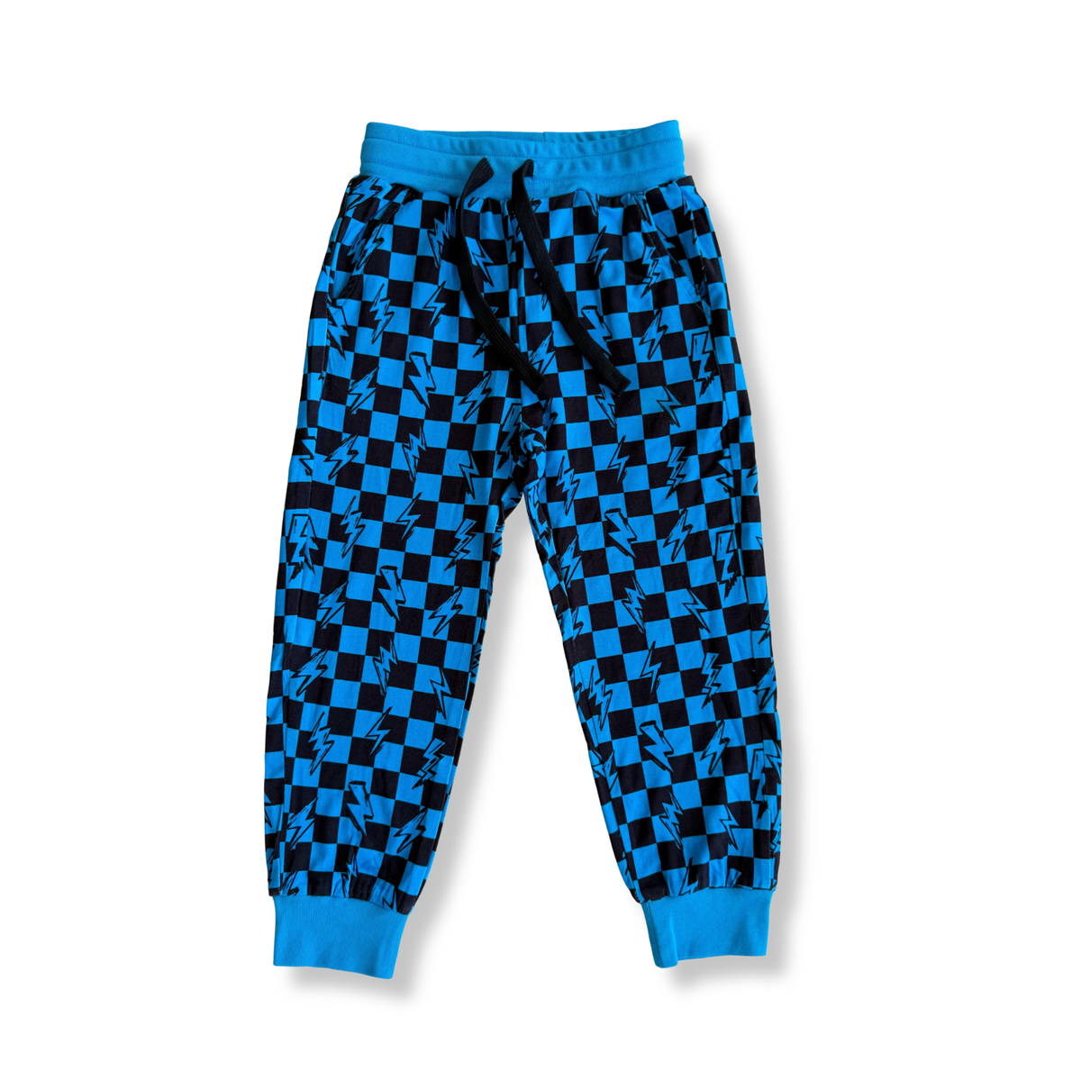 Check + Bolt Bamboo Hoodie Jogger