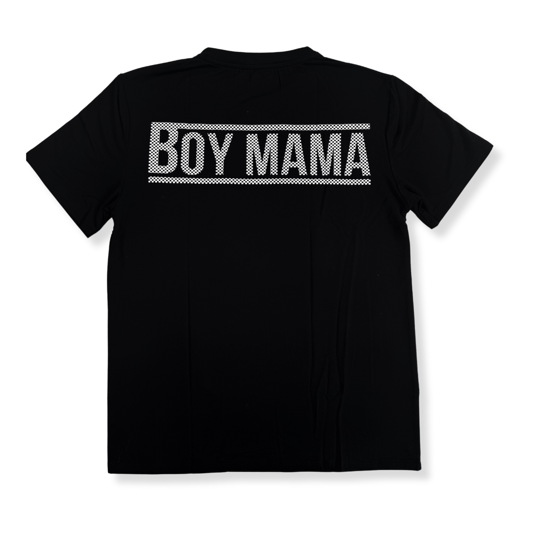 Adult Check Boy Mama Bamboo Pocket Tee