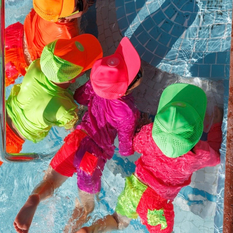 Neon Spotfast™ Color Block Hybrid Swim Shorts