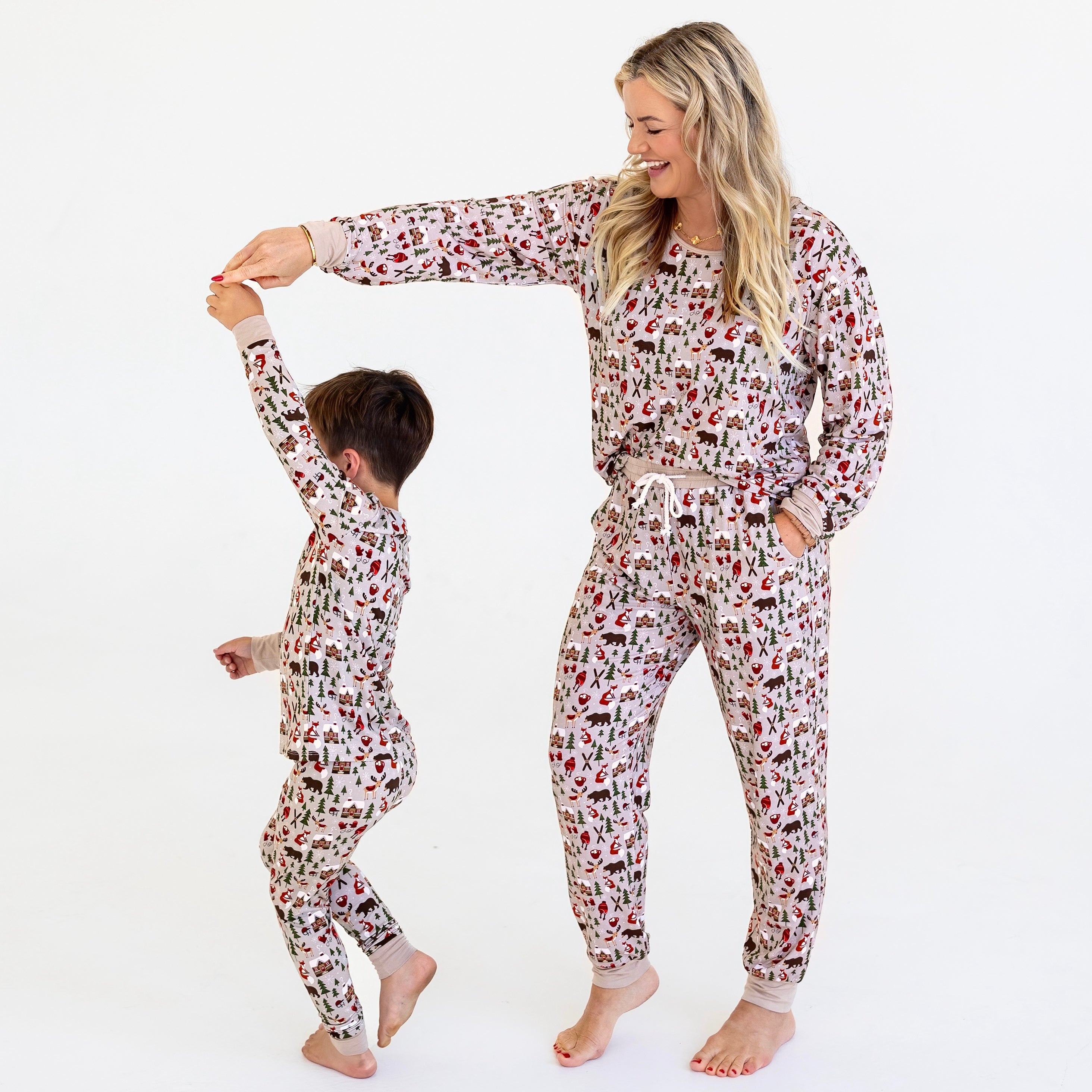 Winter Cabin Adult Bamboo Pajamas