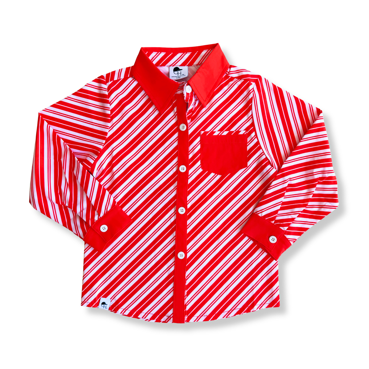 Holiday Long Sleeve Collared Shirt