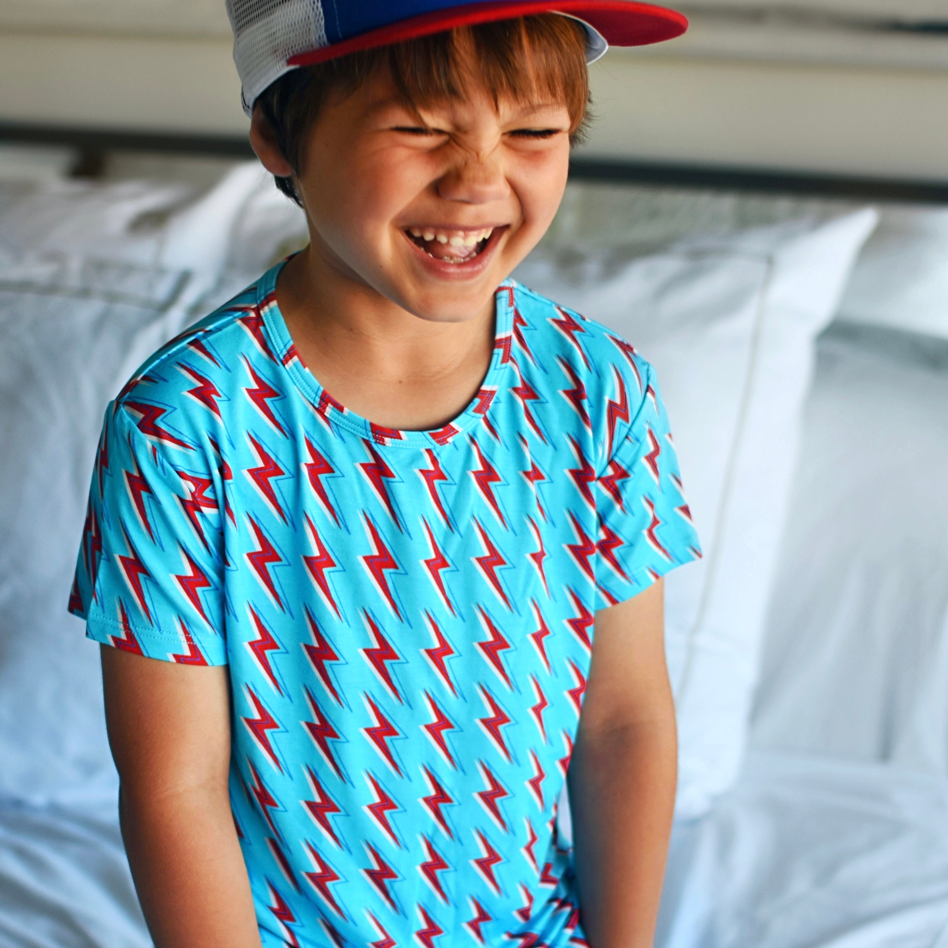 Patriotic Pocket Shorts Pajamas