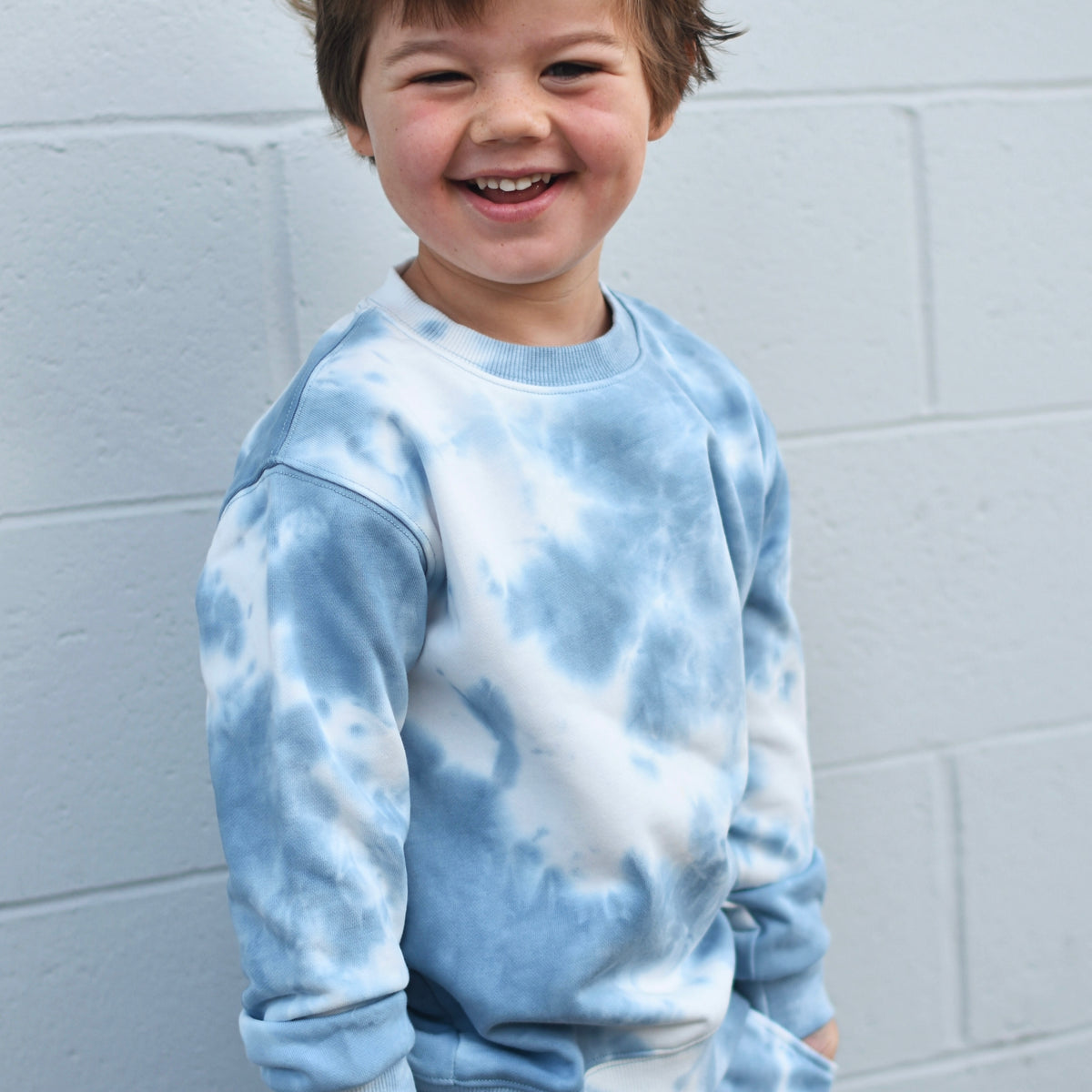Tie-Dye Terry Crew Top + Jogger