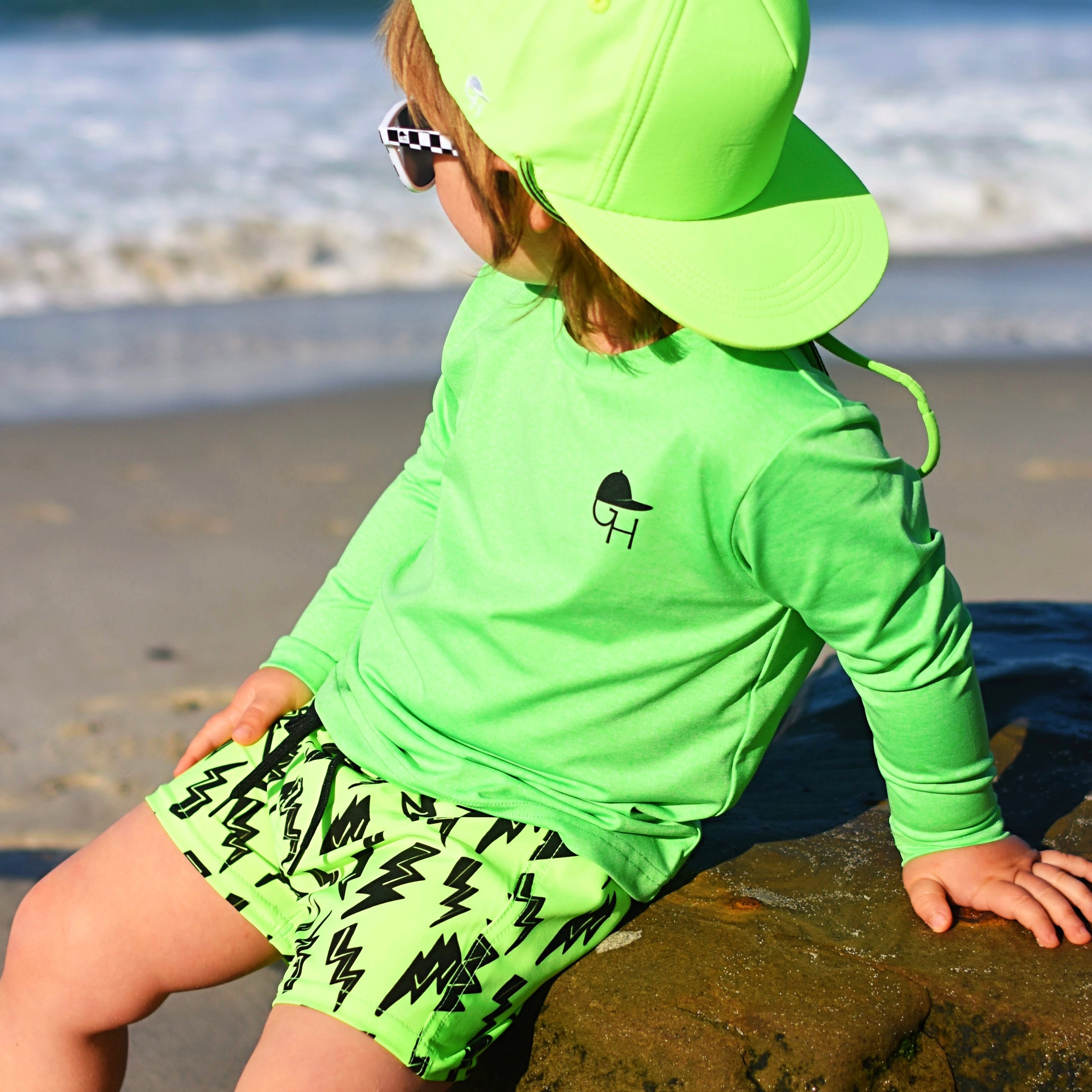 Neon Spotfast™ Sun Protection LS Swim Shirt