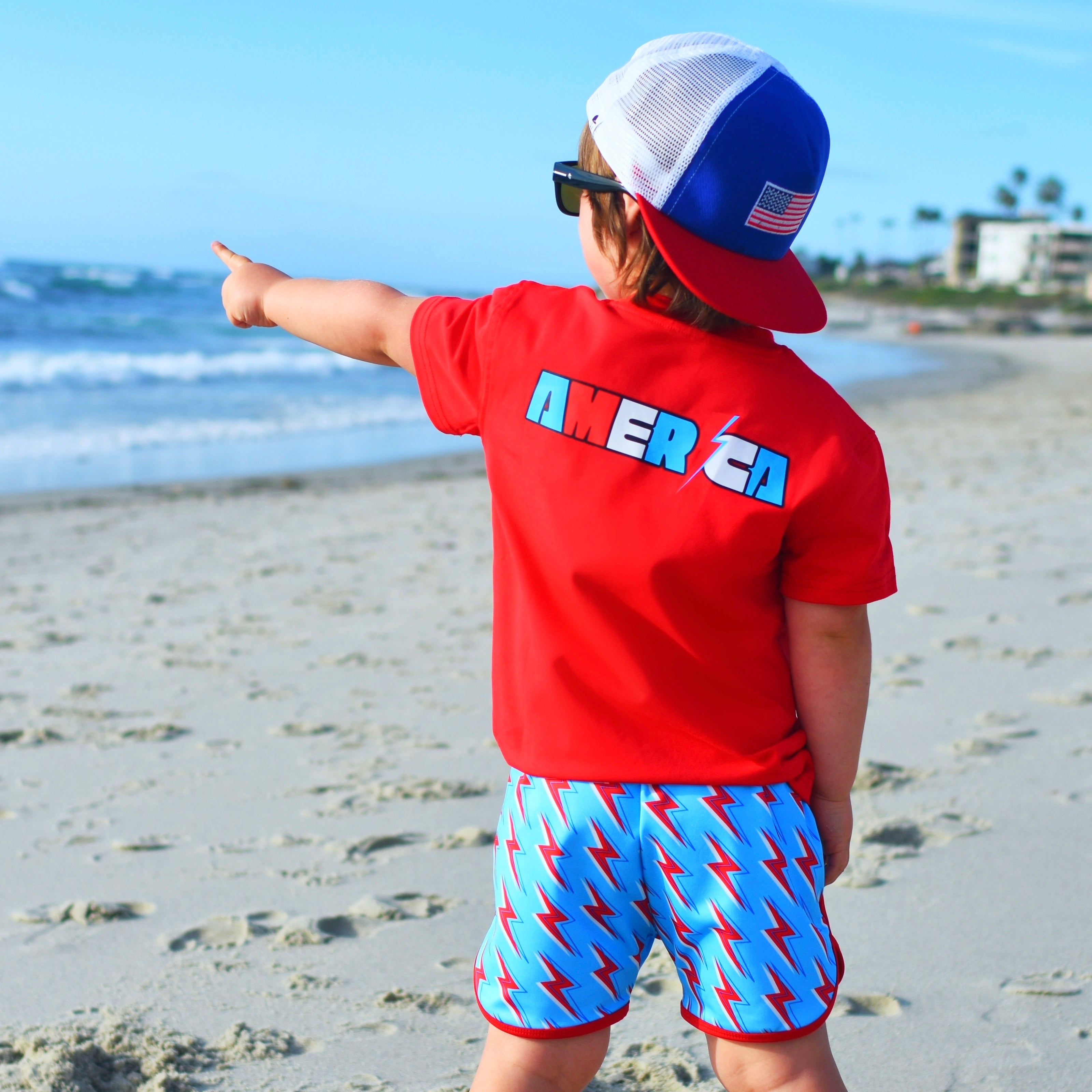 USA Bolt Track Swim Shorts