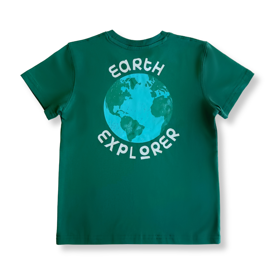 Earth Explorer Cotton Pocket Tee