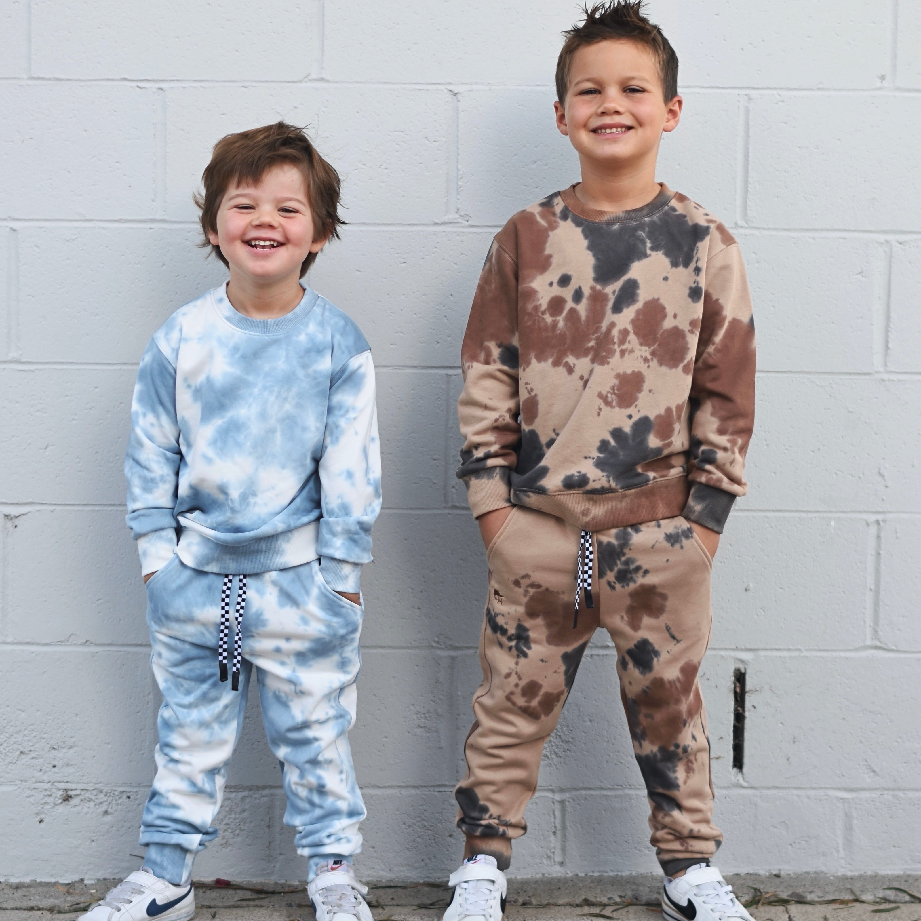 Tie-Dye Terry Crew Top + Jogger