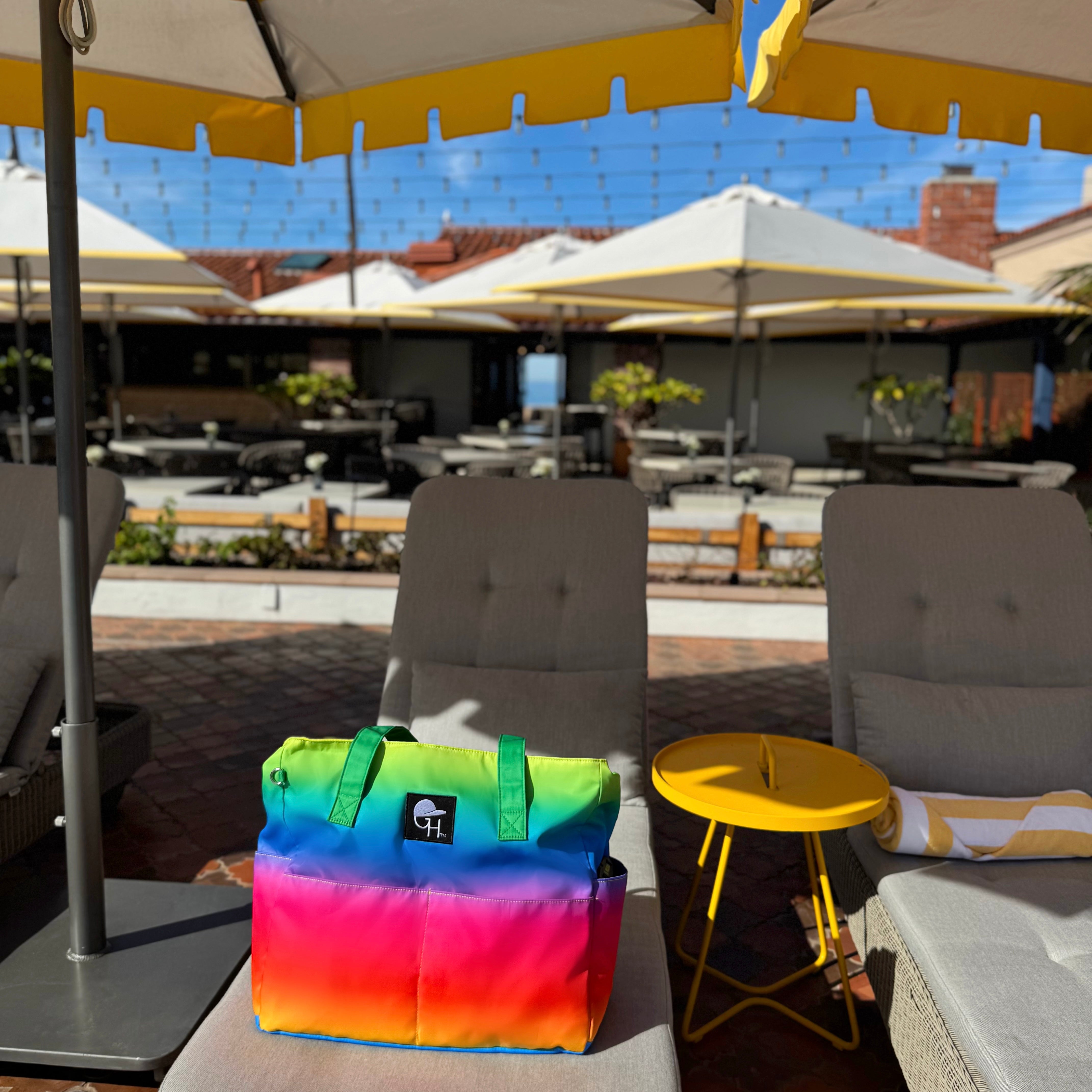 Ombré Waterproof Zip Up Carryall Bag