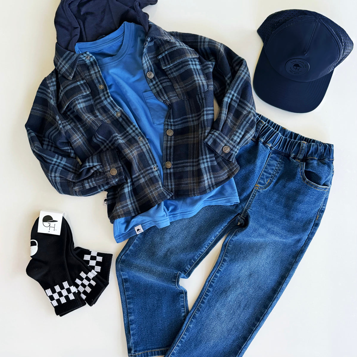 Blue Relaxed Denim Jeans