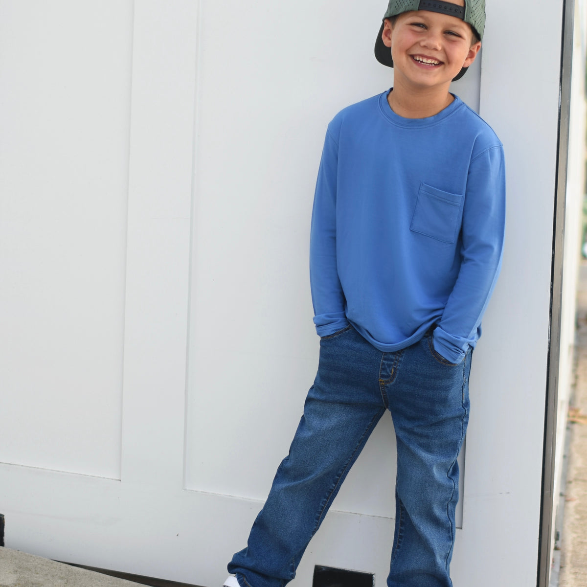 Blue Relaxed Denim Jeans