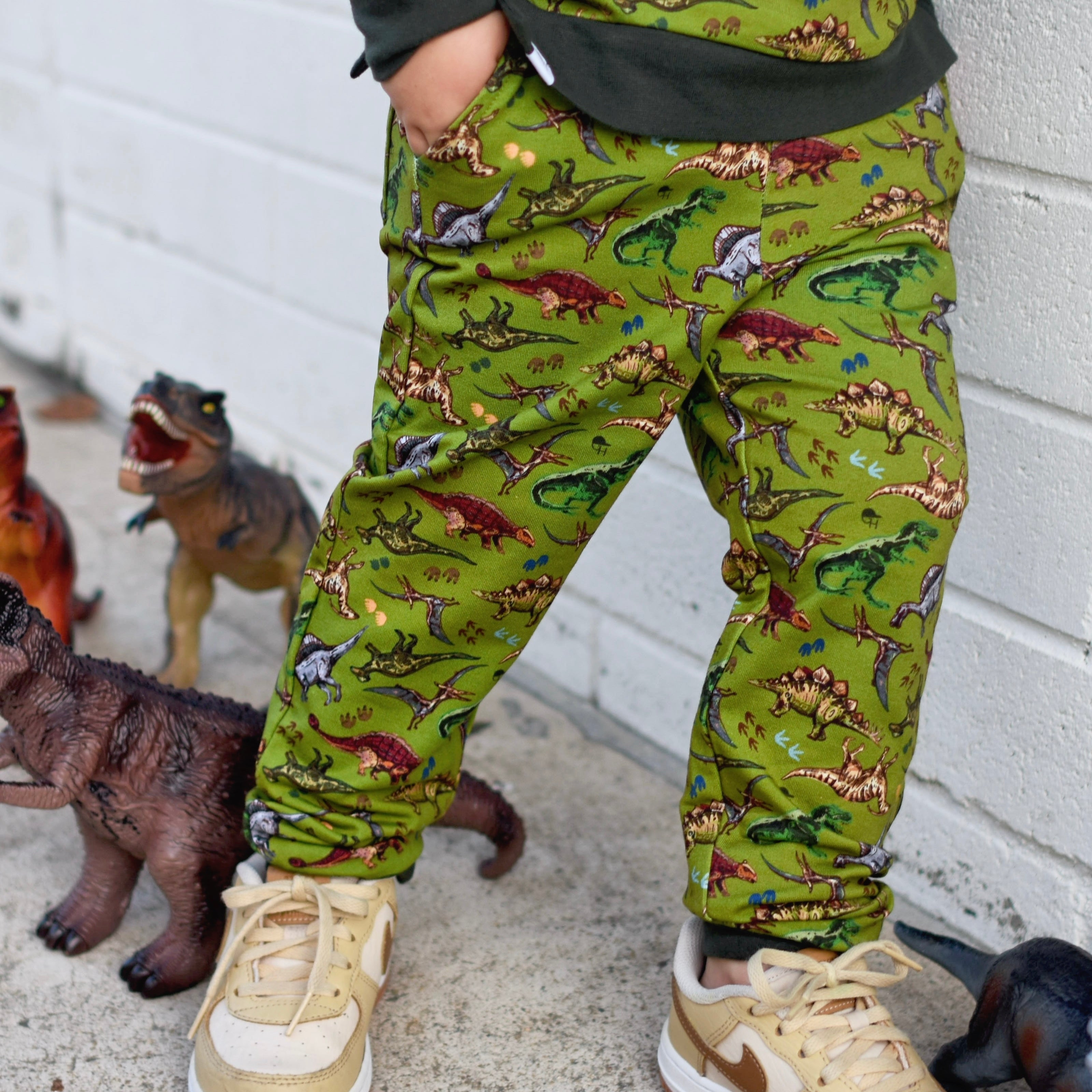 Dino Bamboo Crew Top + Jogger