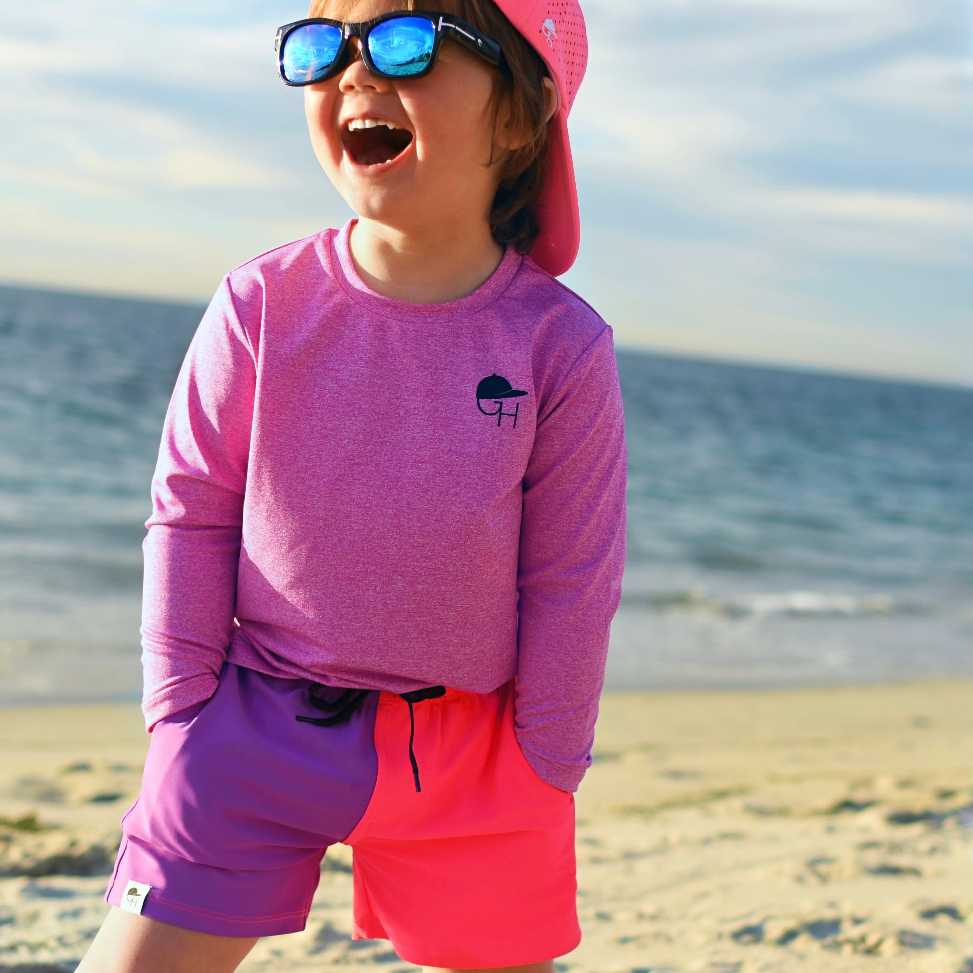 Neon Spotfast™ Color Block Fusion Swim Shorts