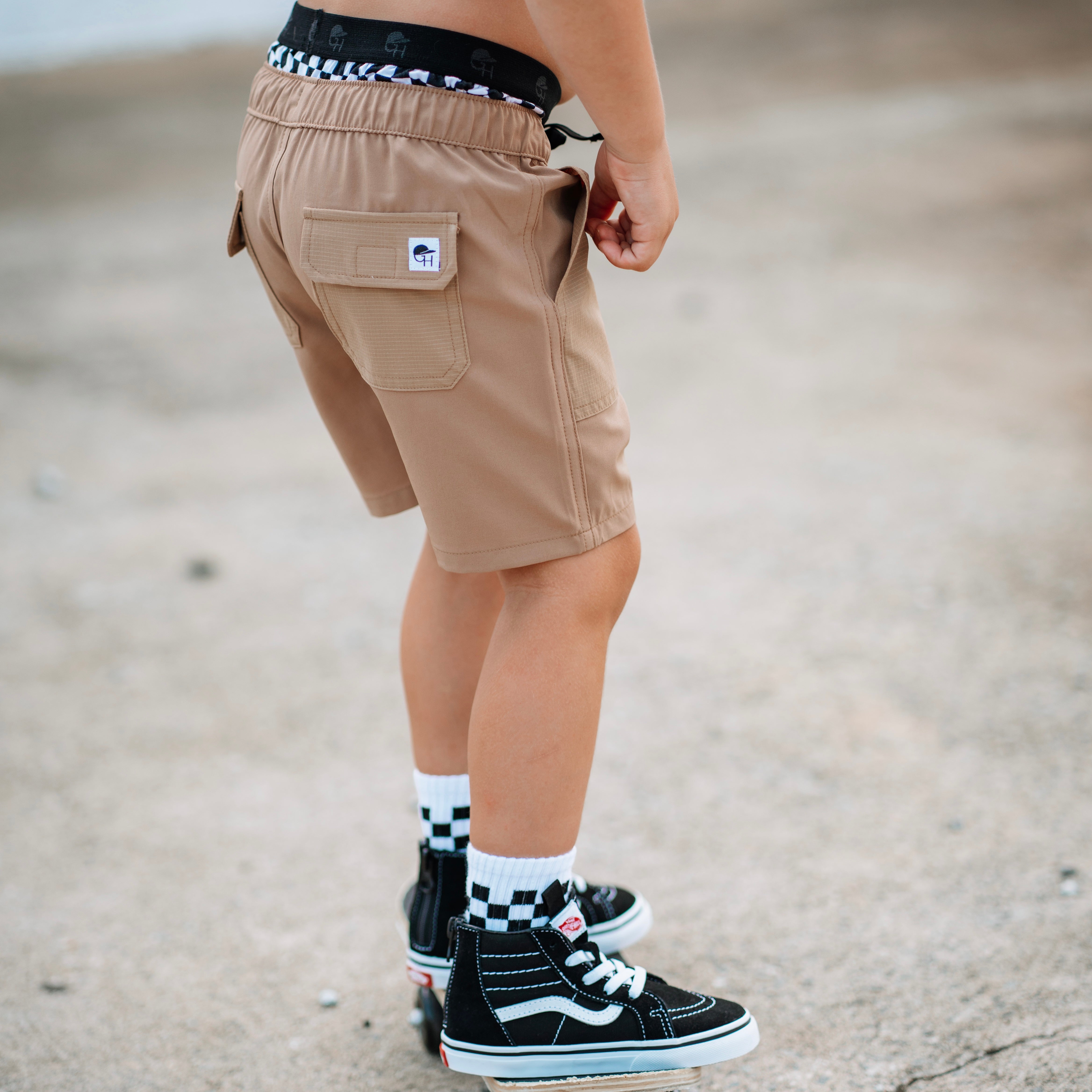 White Check Socks