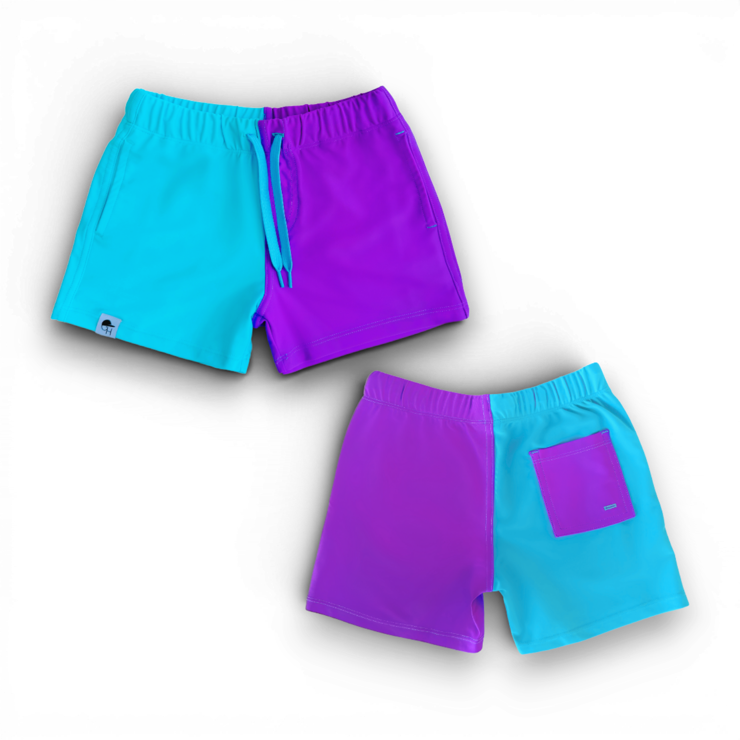 Neon Spotfast™ Color Block Fusion Swim Shorts
