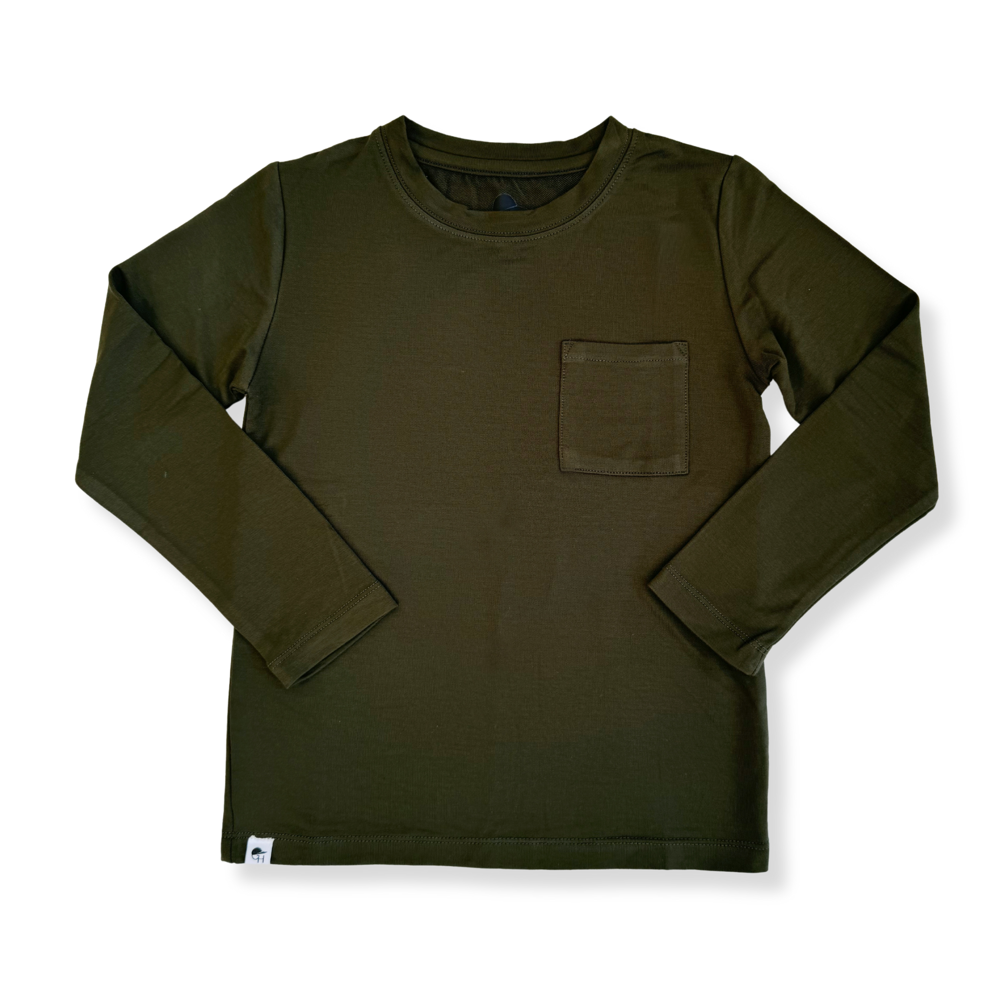 Long Sleeve Bamboo Pocket Tee