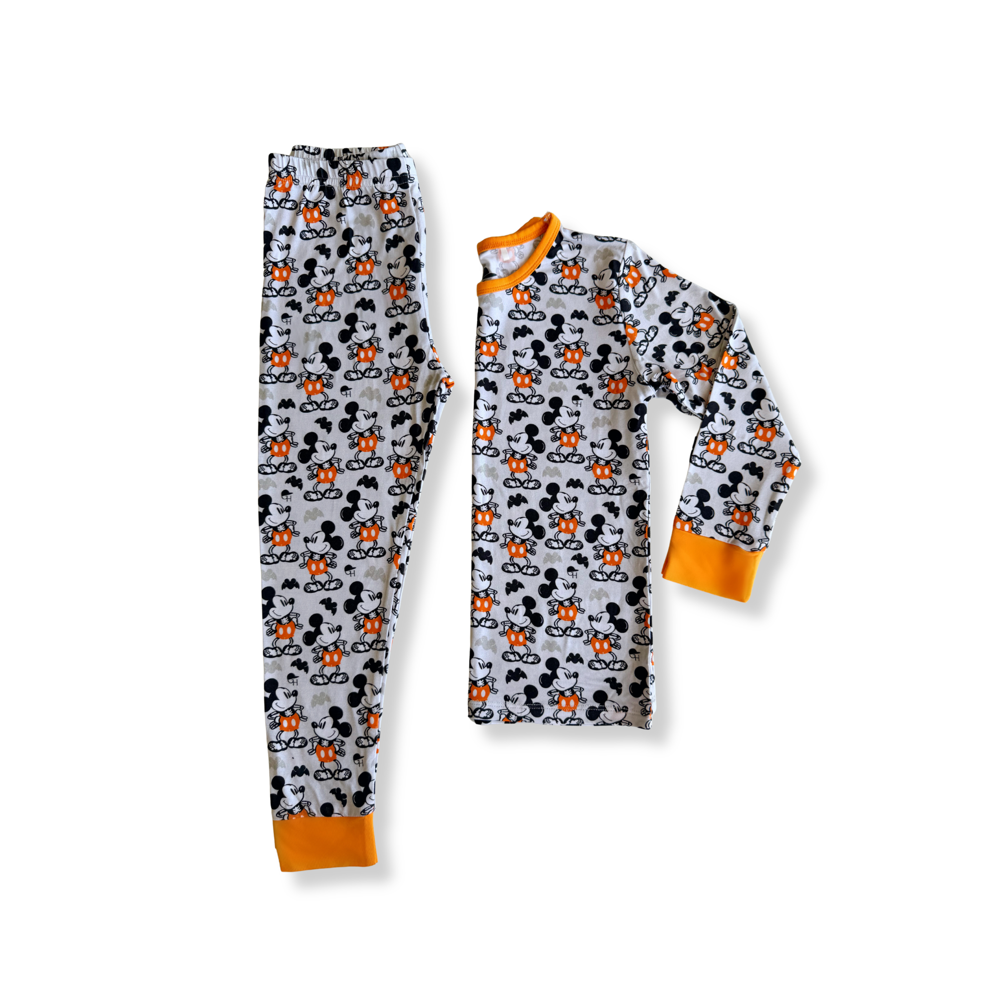 Skeleton Mouse Bamboo Long Sleeve Pajamas