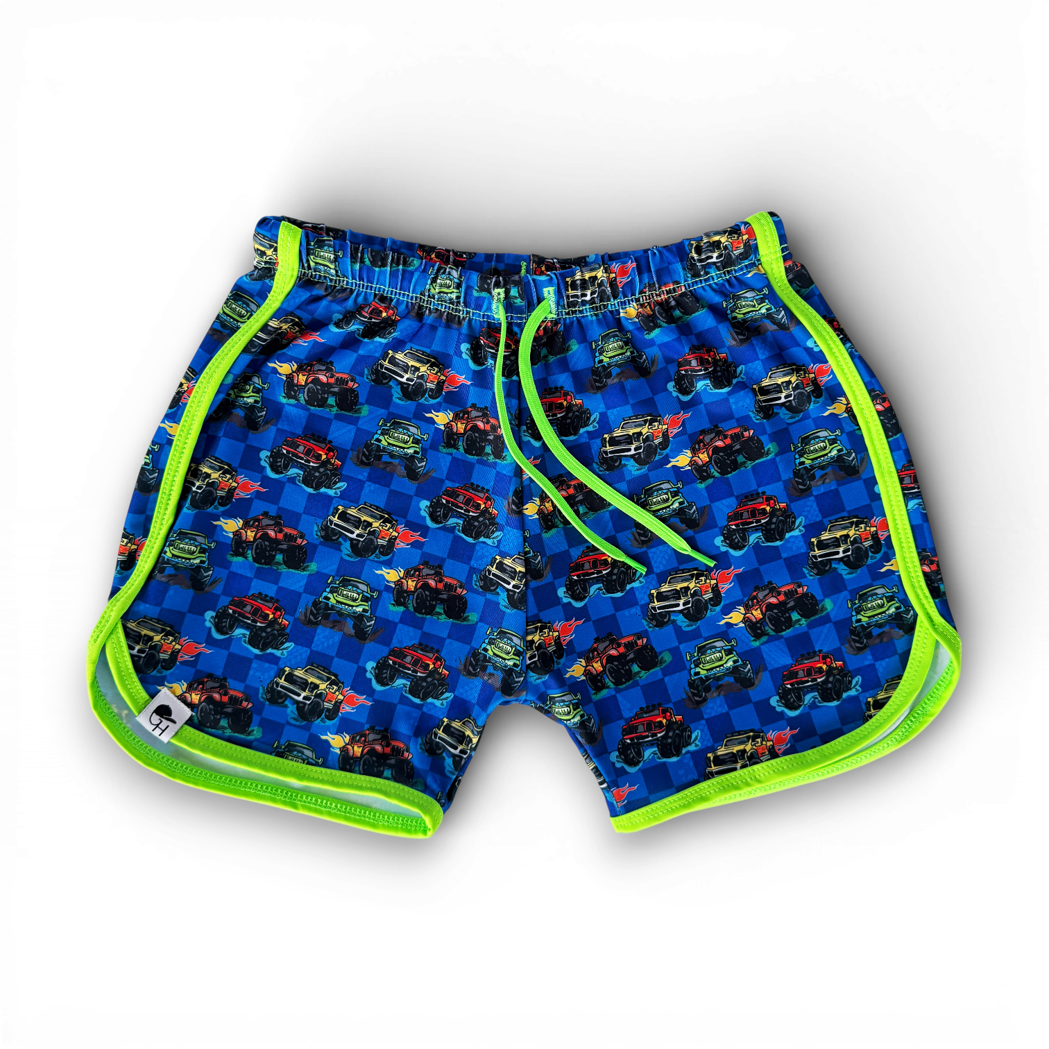 Monster Truck Track Swim Shorts