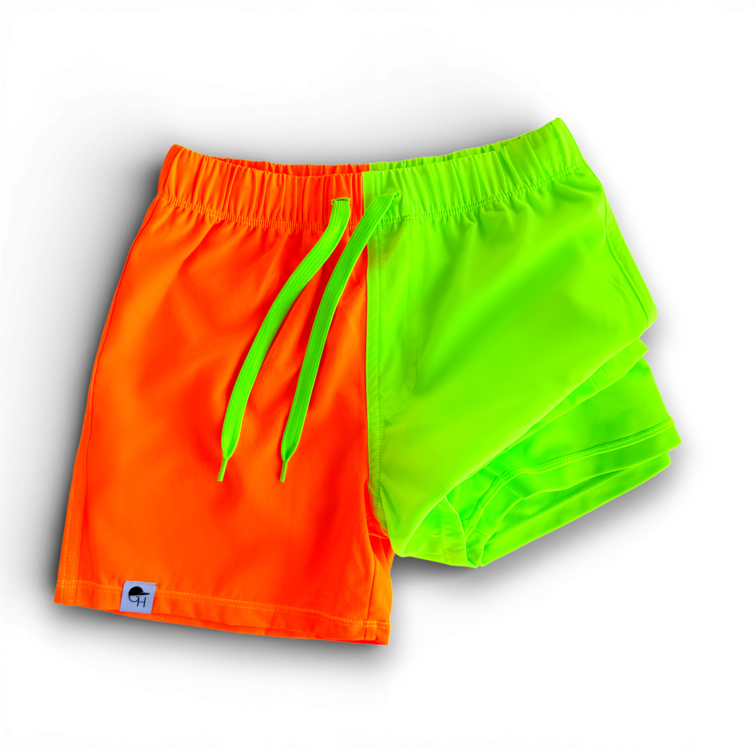 Colorblock Neon Spotfast™ Performance Lined Hybrid Swim Shorts