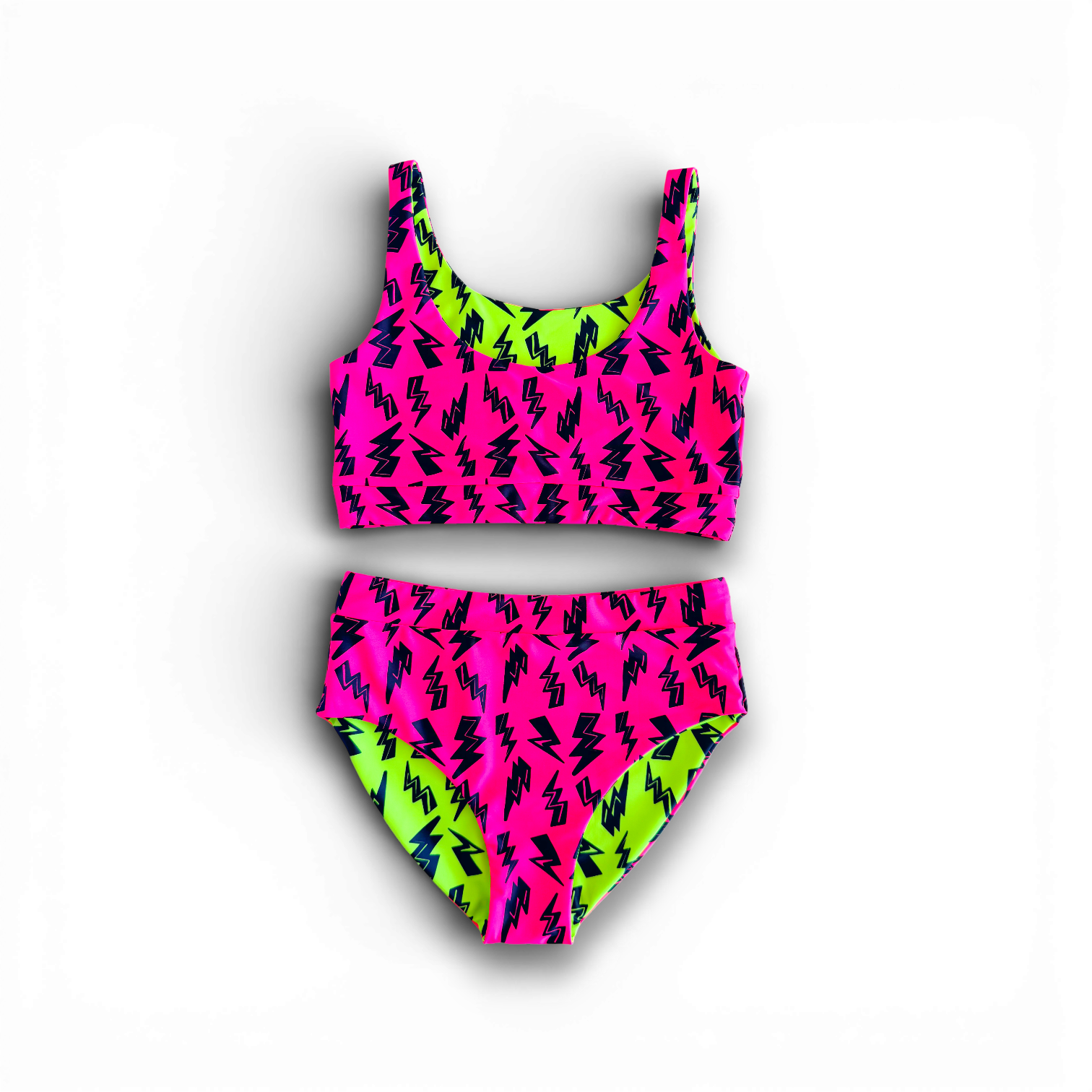 Women’s Reversible Bolt 2-piece Swim Suit