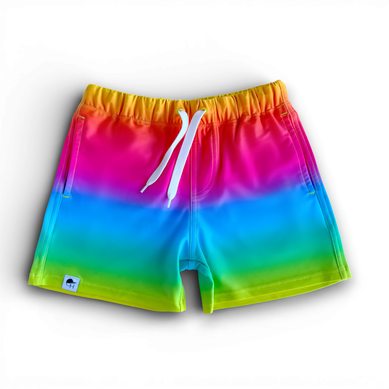 Rainbow Ombré Spotfast™ Fusion Swim Shorts