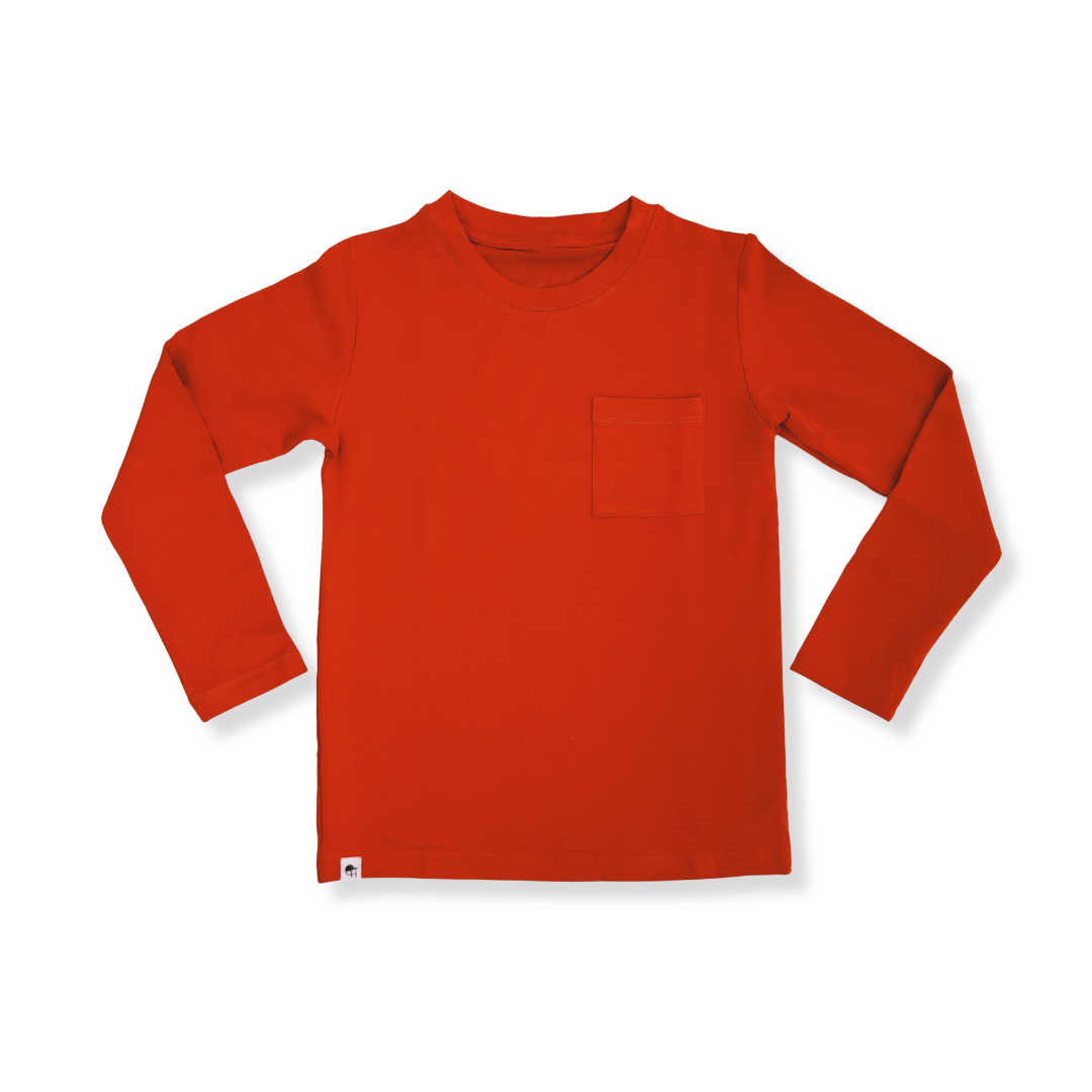Long Sleeve Bamboo Pocket Tee The softest kids tee ever George