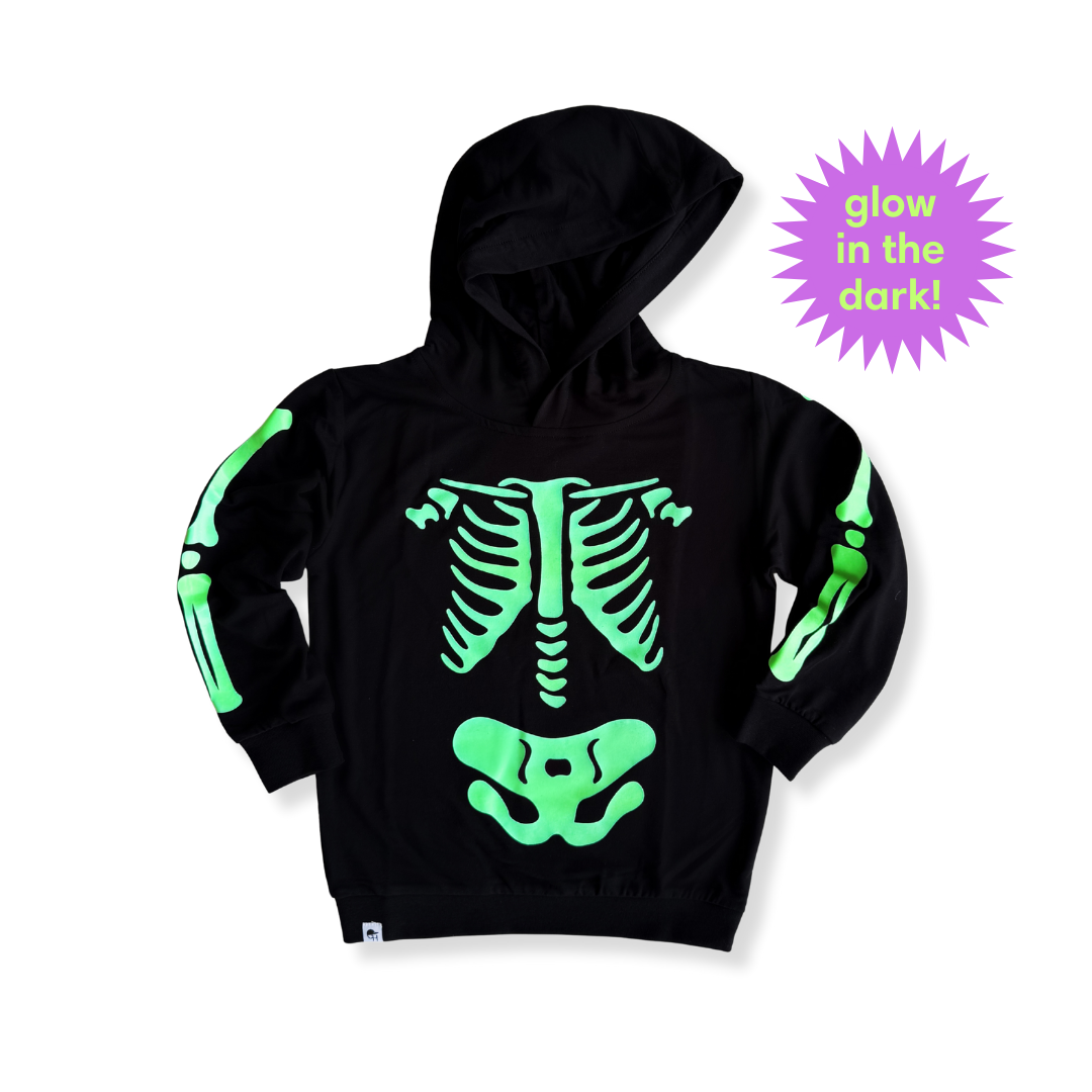 Glow in the Dark Skeleton Bamboo Hoodie Jogger