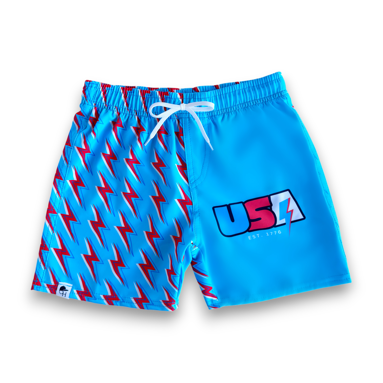 USA Bolt Block Hybrid Swim Shorts