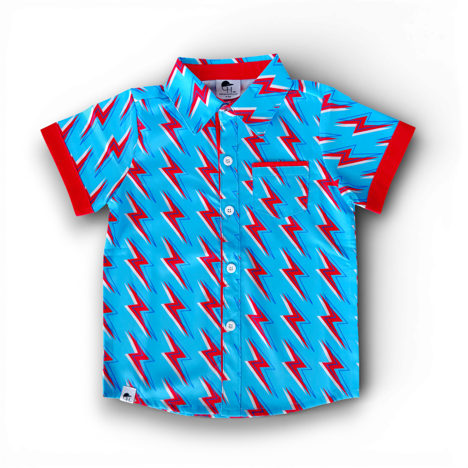 USA Bolt Short Sleeve Collared Tee