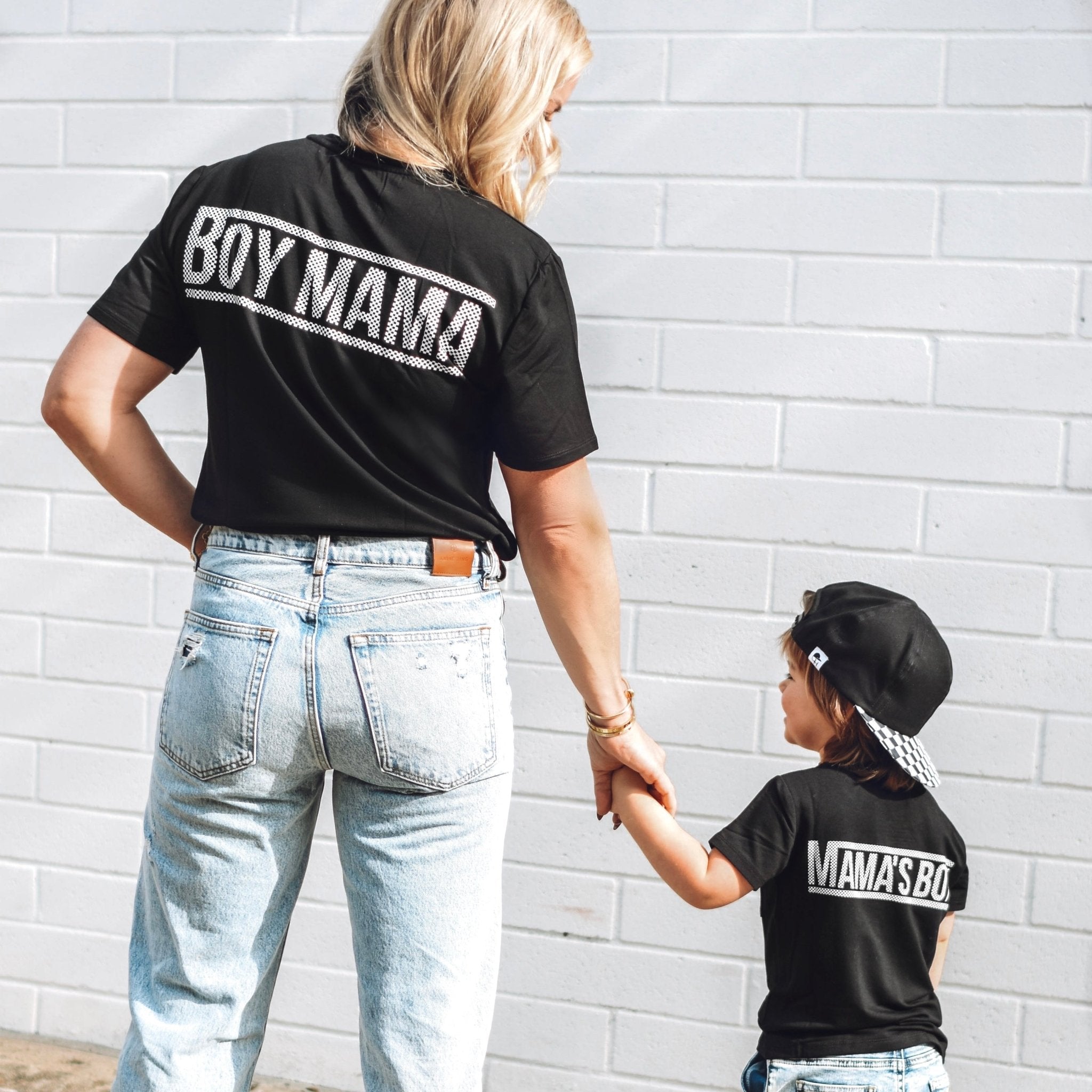 Adult Check Boy Mama Bamboo Pocket Tee - George Hats