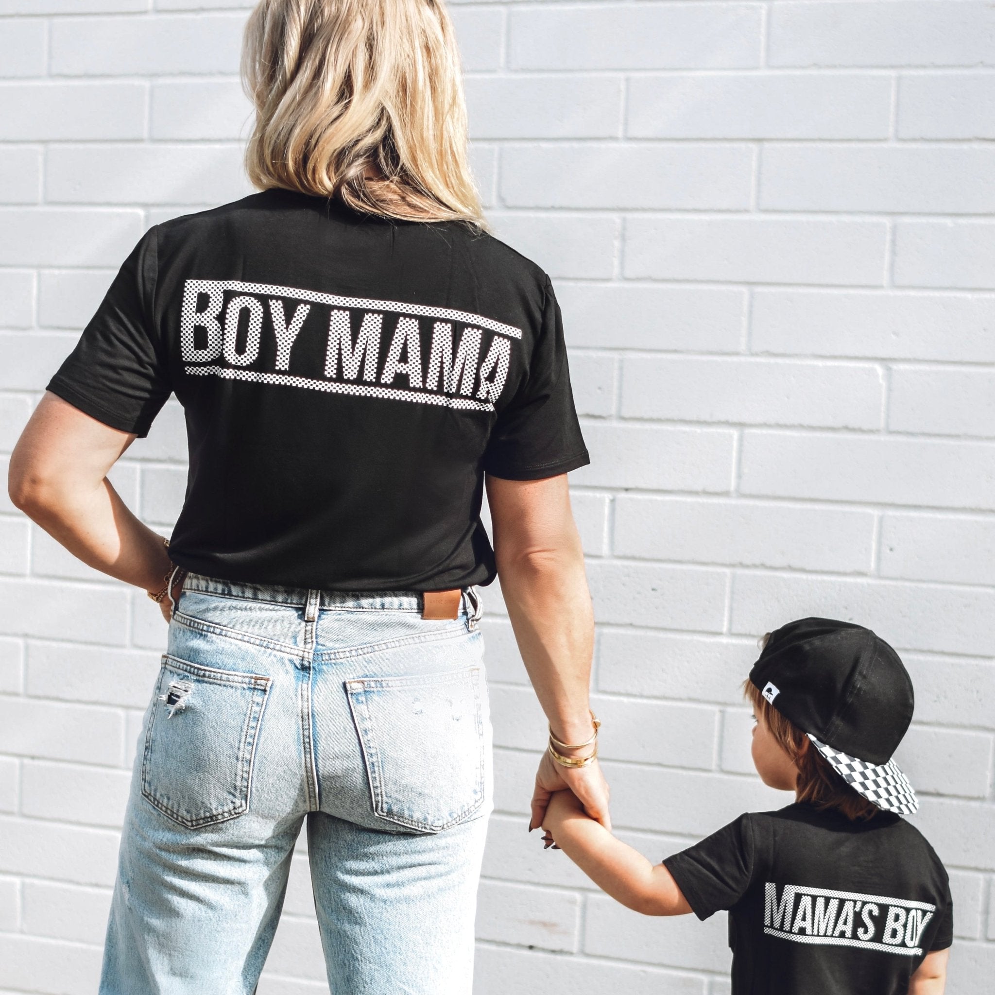 Adult Check Boy Mama Bamboo Pocket Tee - George Hats