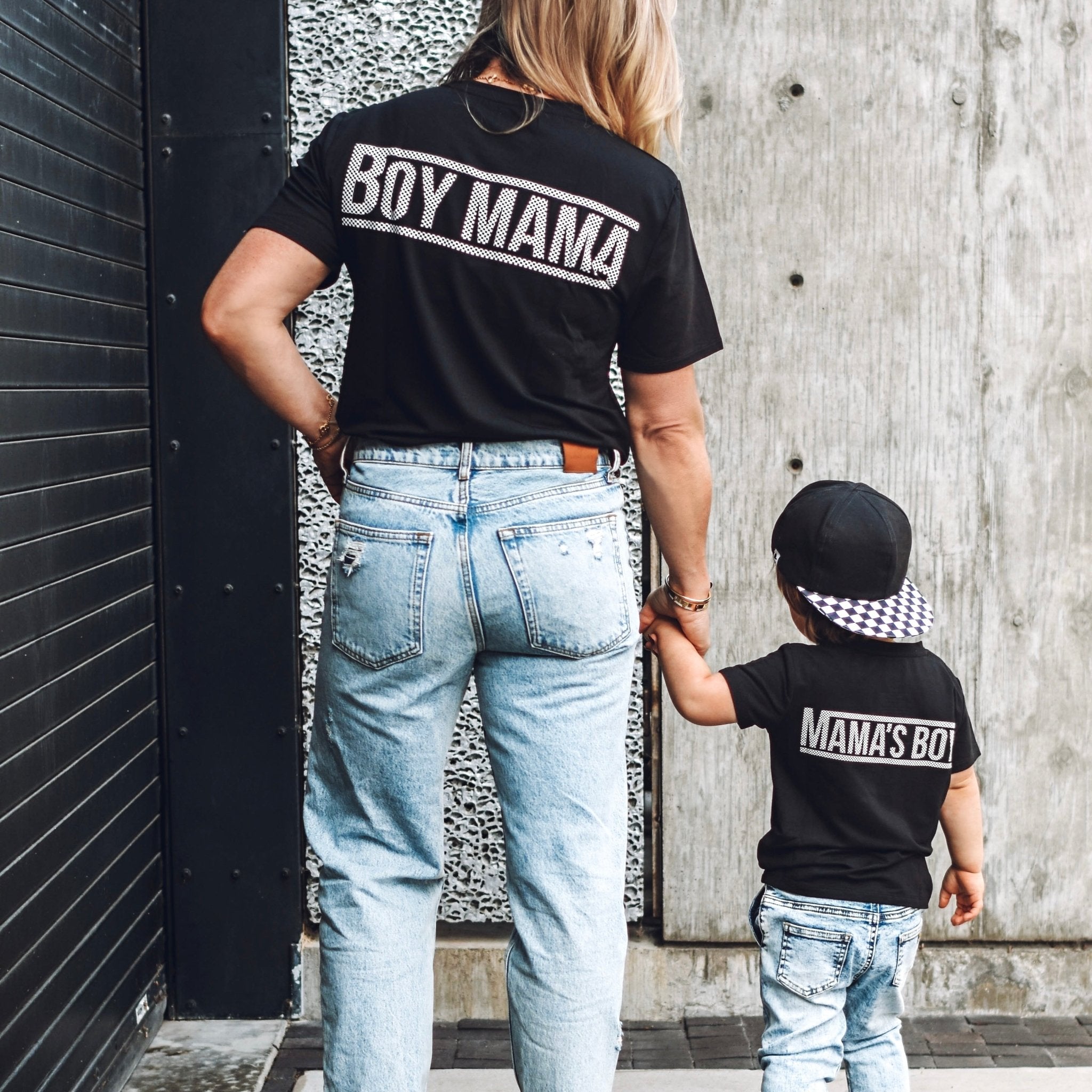 Adult Check Boy Mama Bamboo Pocket Tee - George Hats