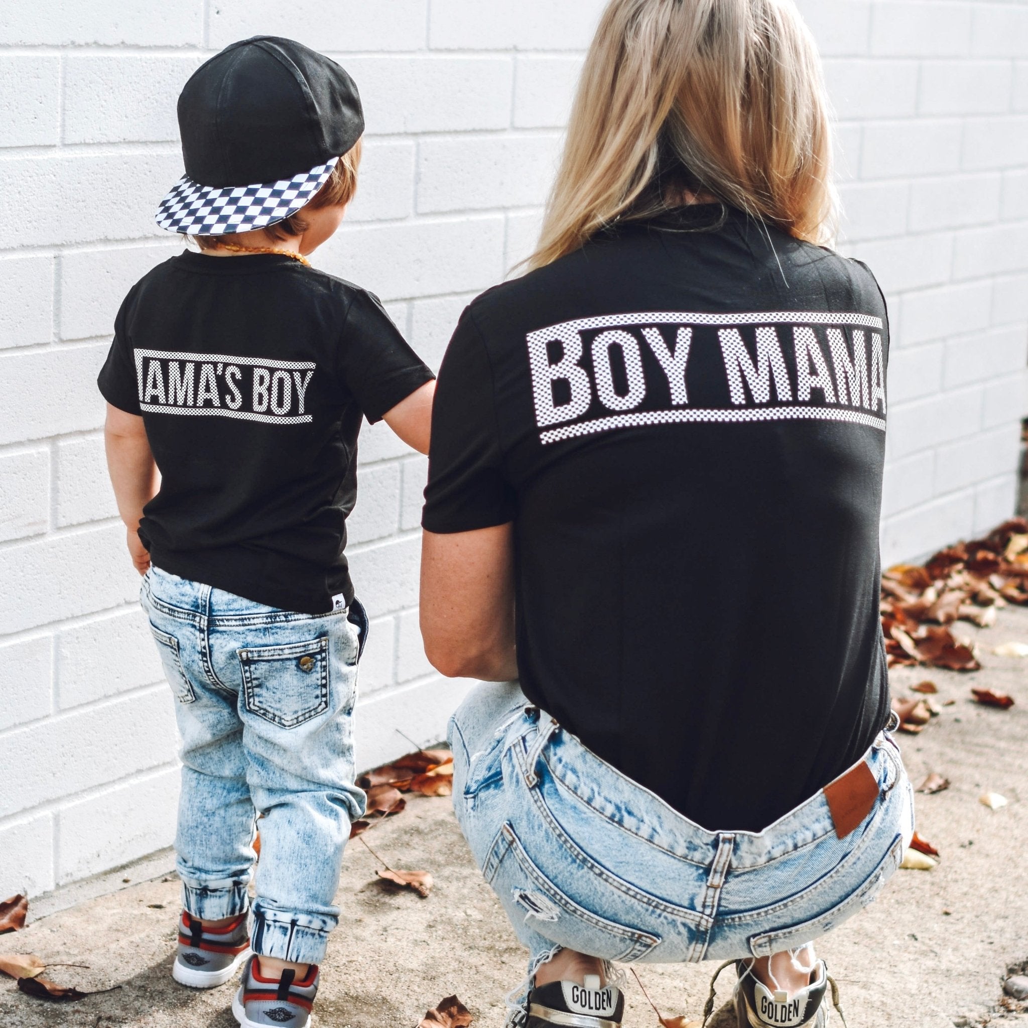 Adult Check Boy Mama Bamboo Pocket Tee - George Hats