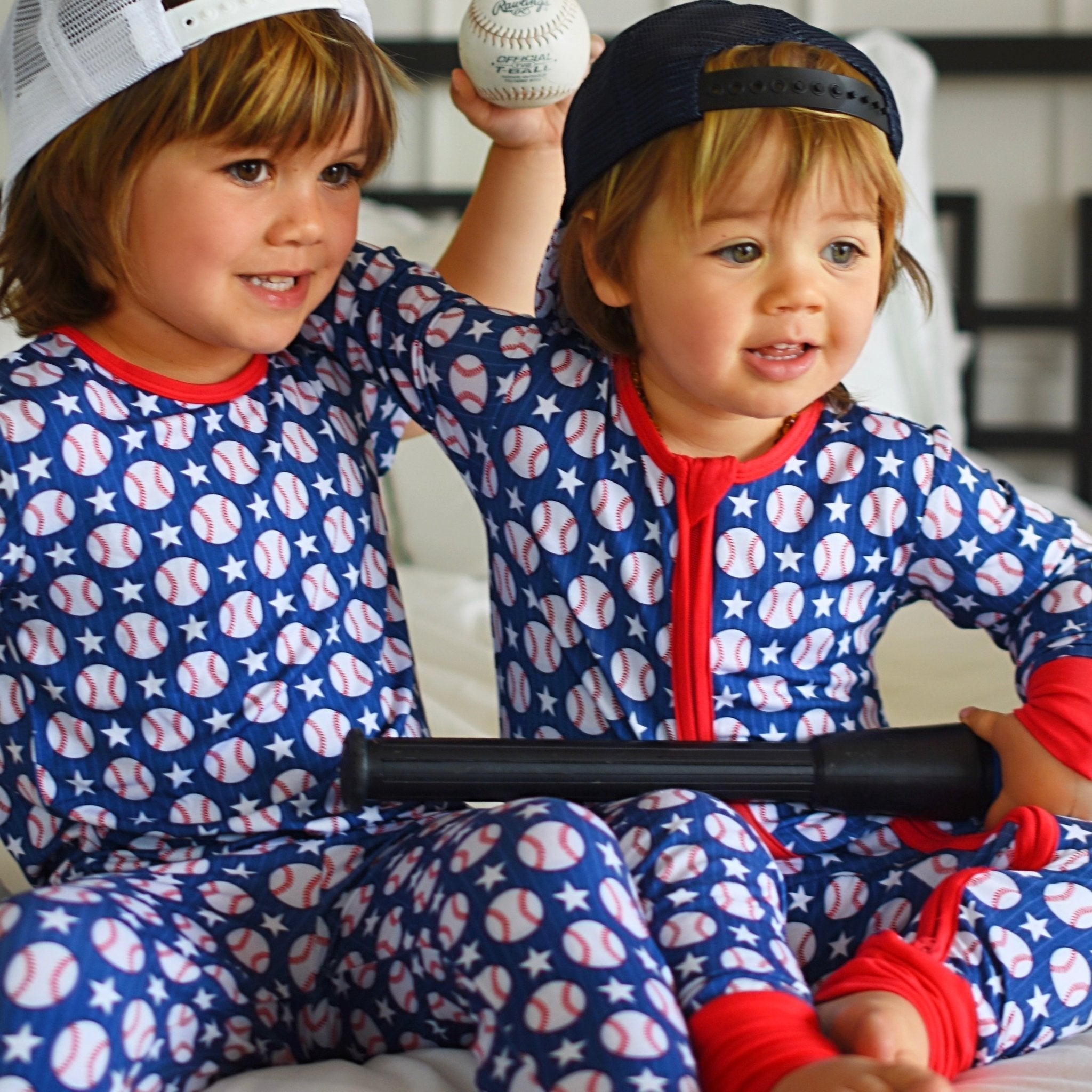 Baseball Short Sleeve Pajamas - George Hats