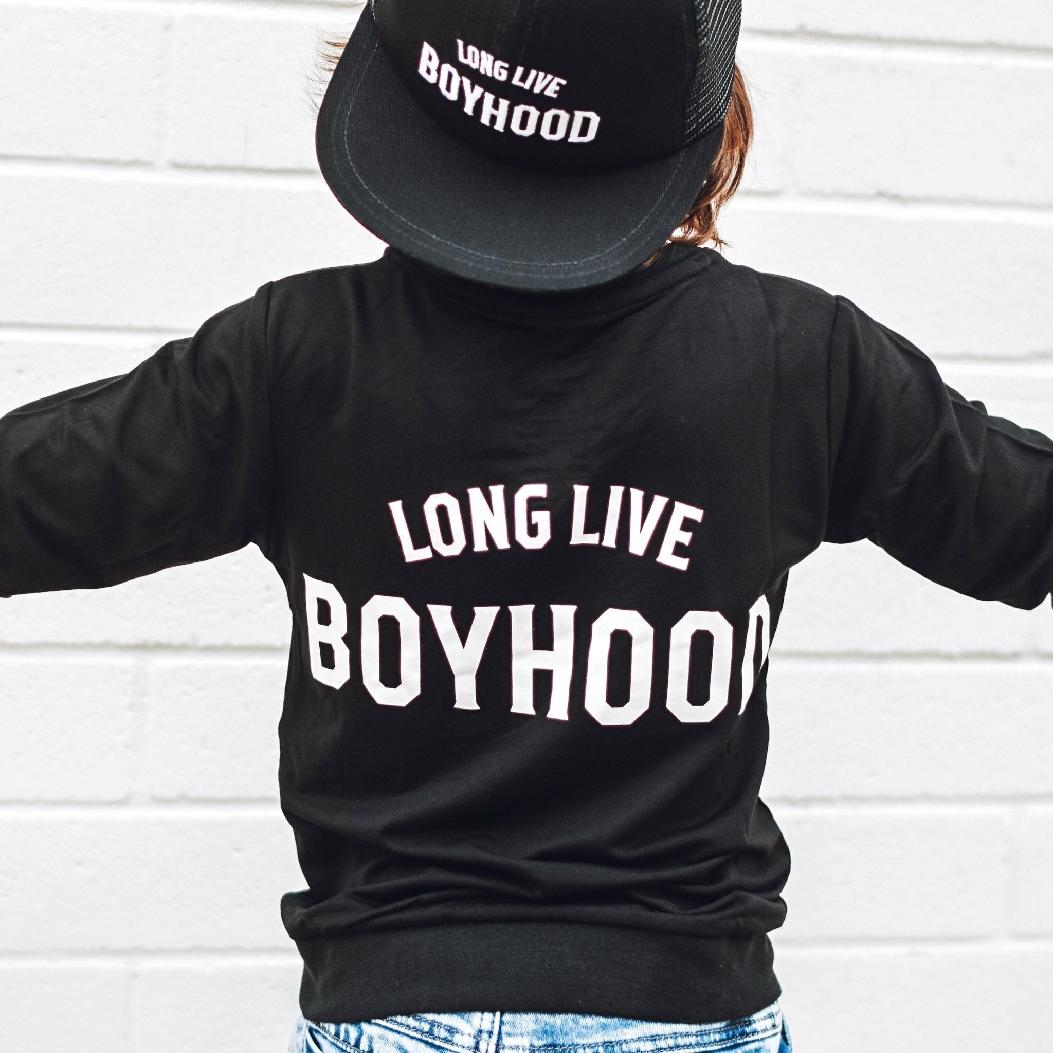 Boyhood Crew LS Bamboo Tee - George Hats