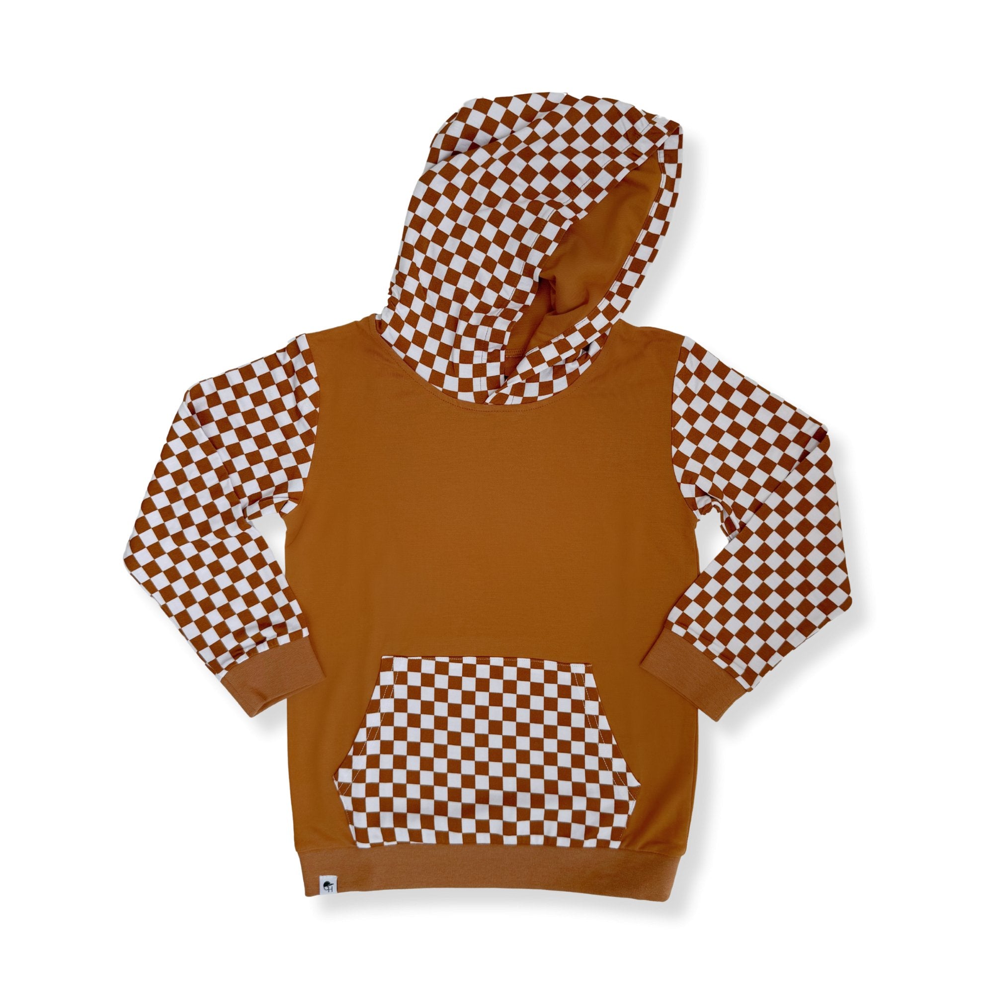 Copper Check Hoodie - George Hats