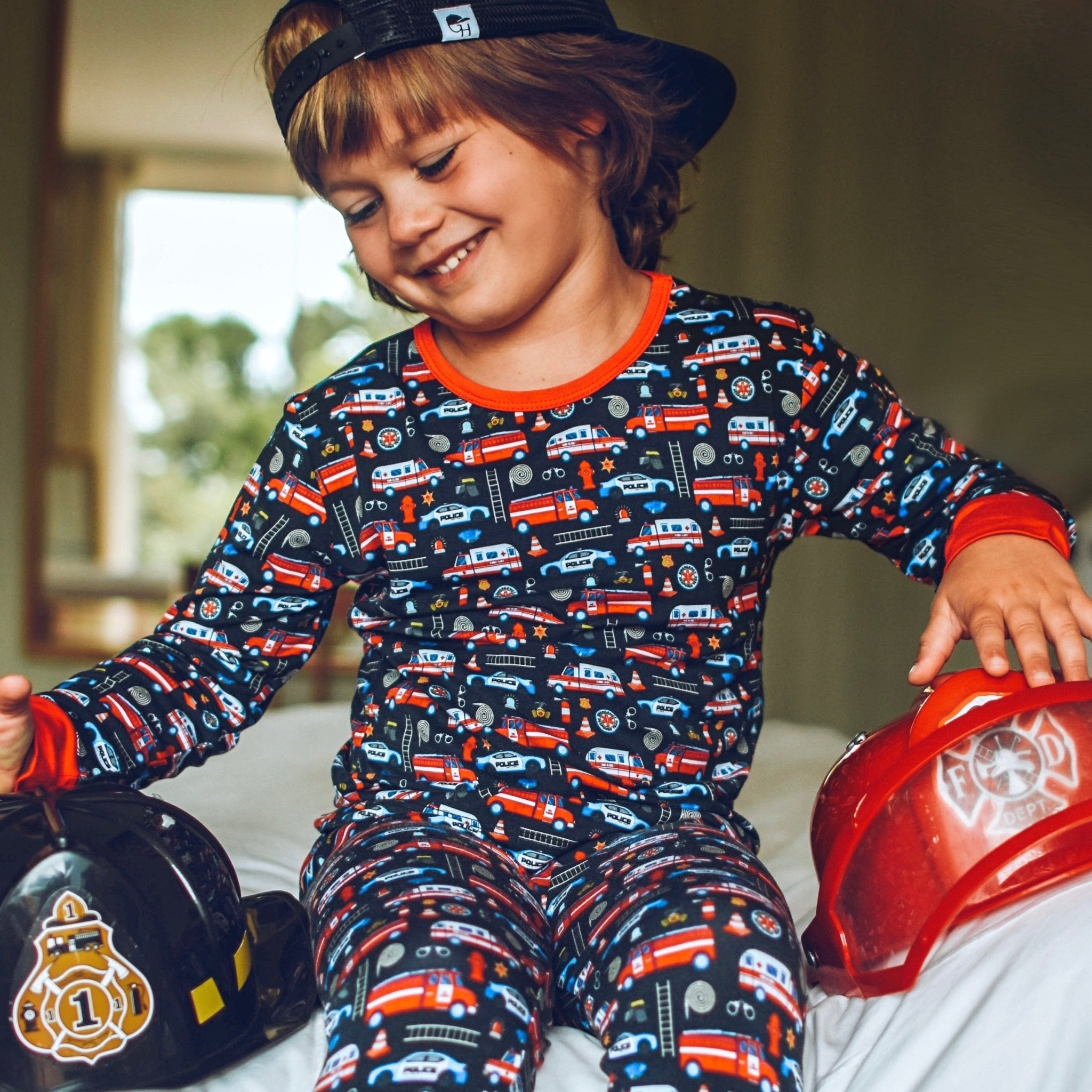 EMS Long Sleeve Pajamas - George Hats