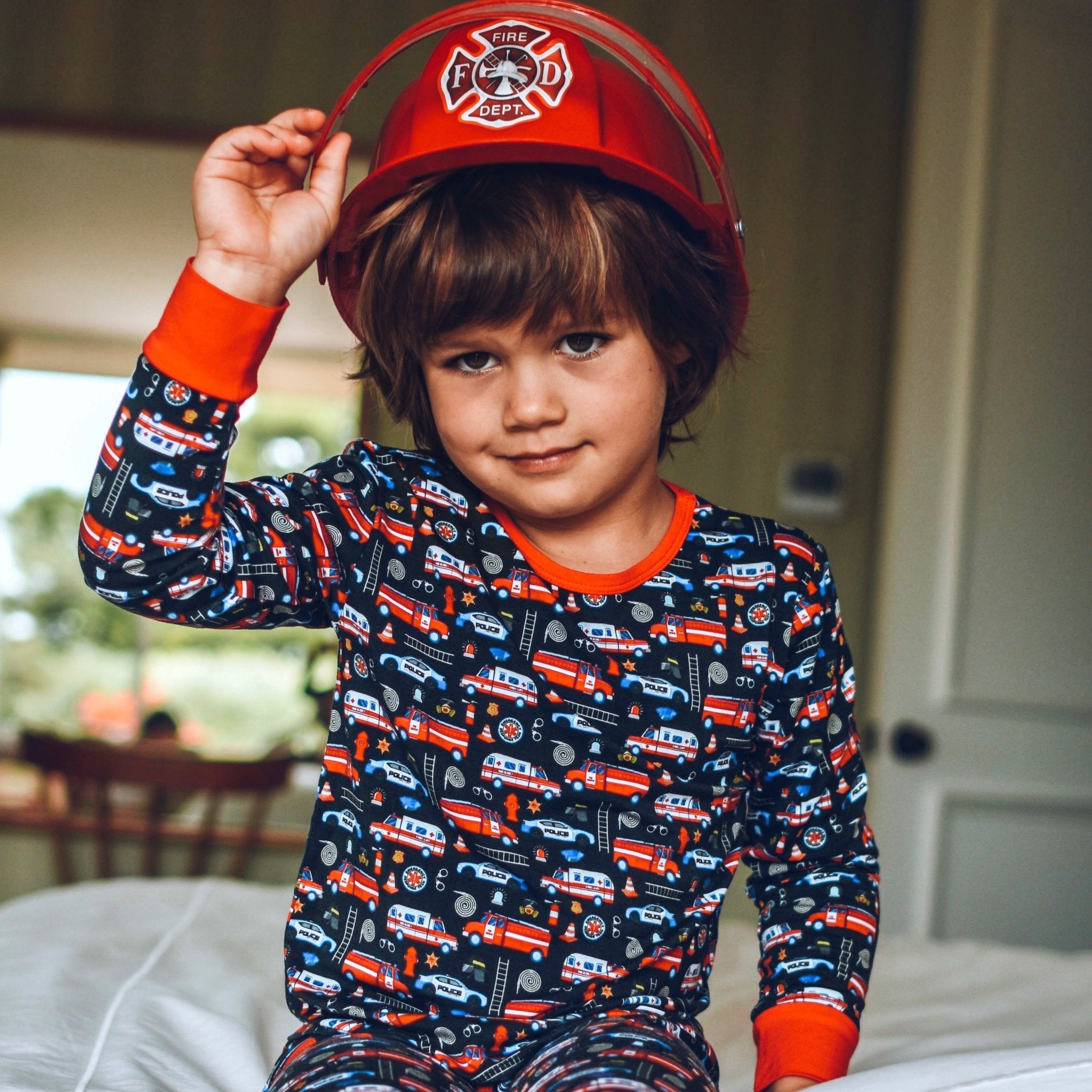 EMS Long Sleeve Pajamas - George Hats