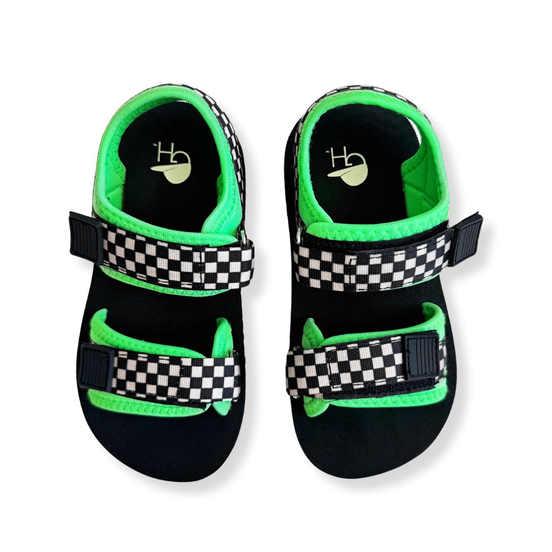 Green Check Sandals - George Hats