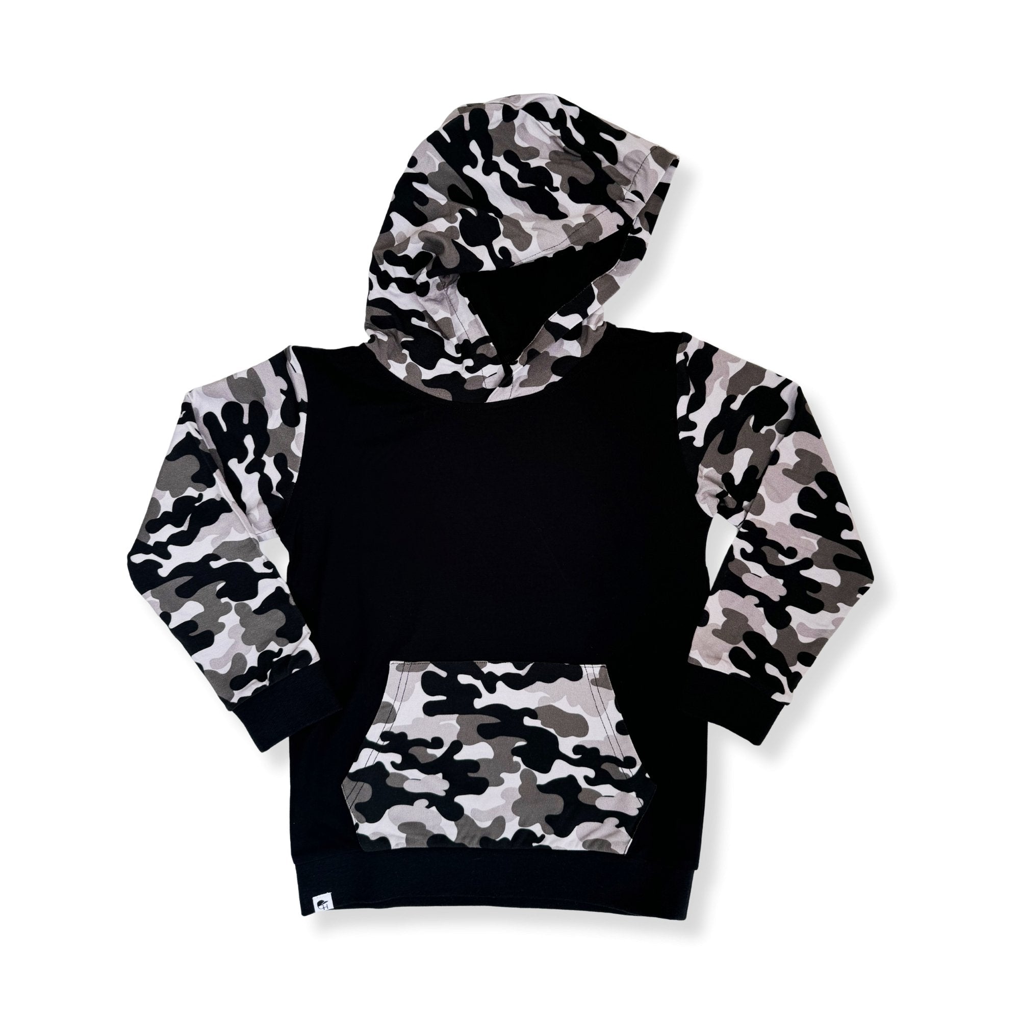 Grey Camo Bamboo Hoodie - George Hats