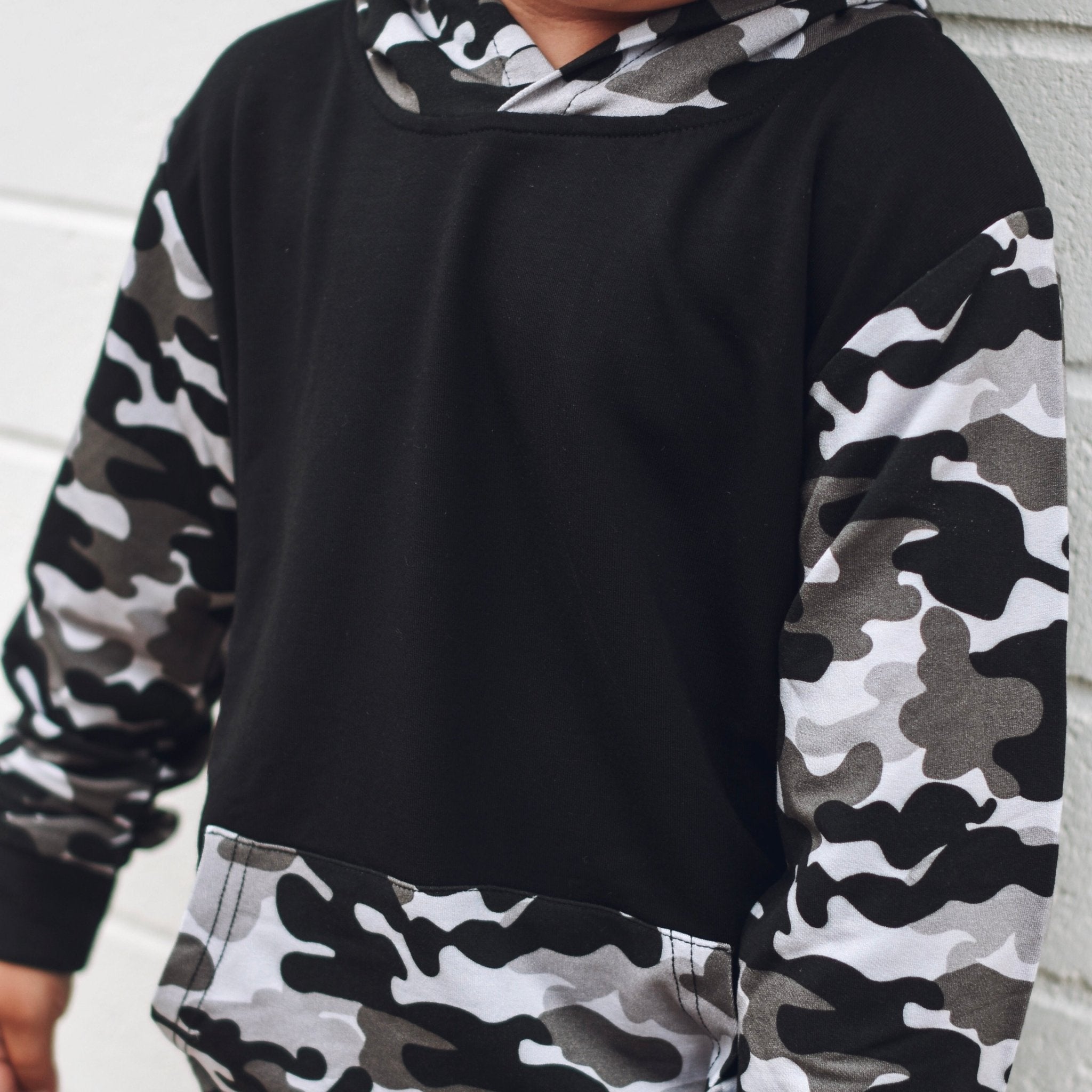 Grey Camo Bamboo Hoodie - George Hats