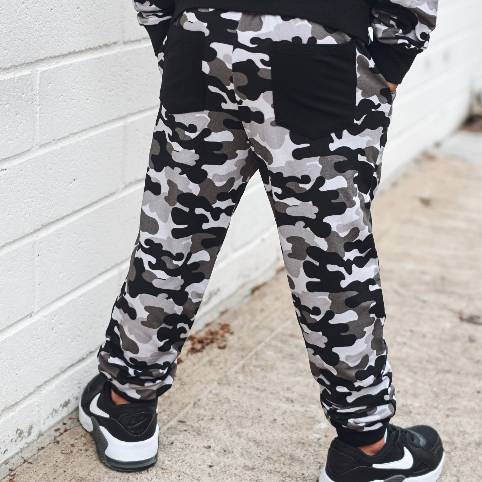 Grey Camo Bamboo Jogger - George Hats