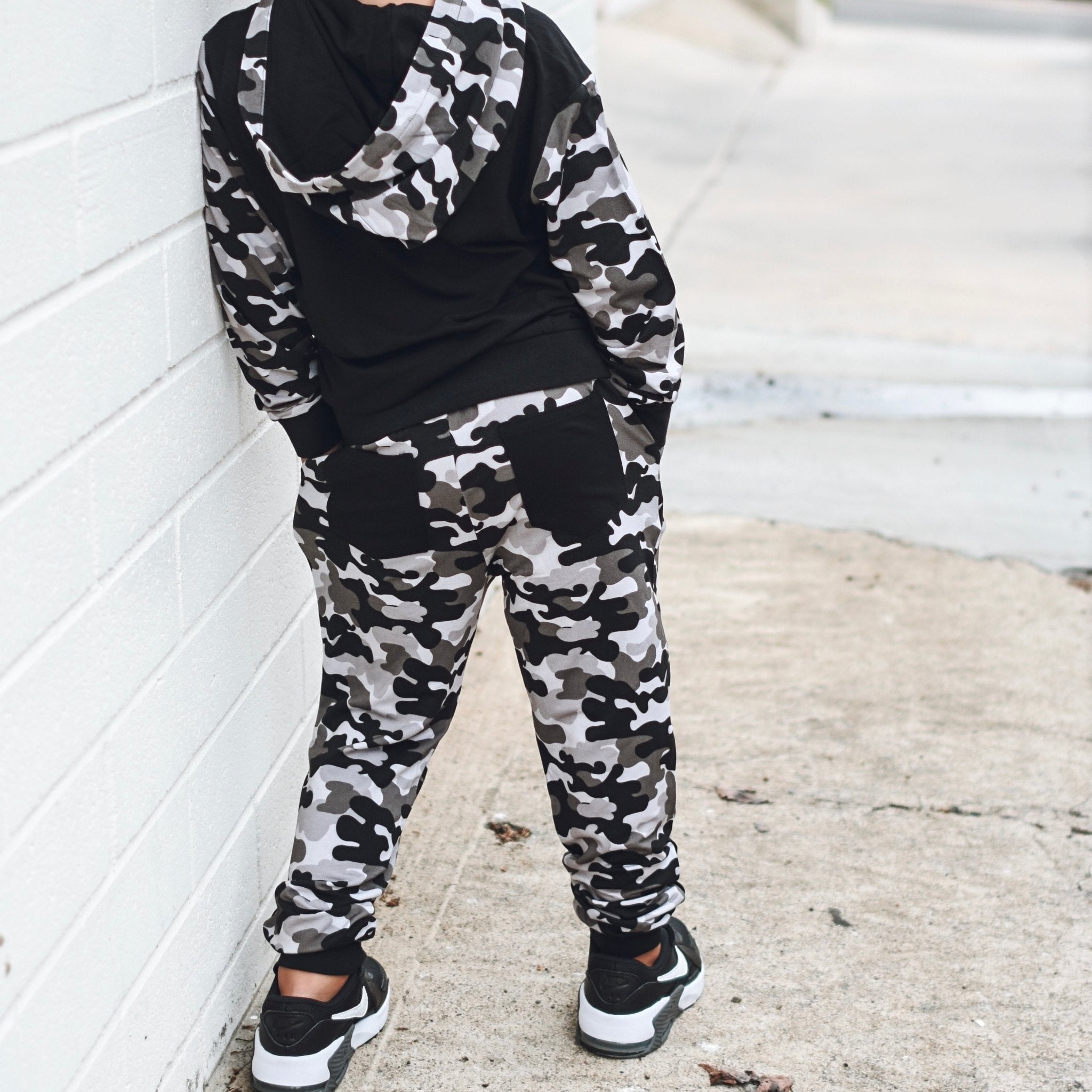 Grey Camo Bamboo Jogger - George Hats